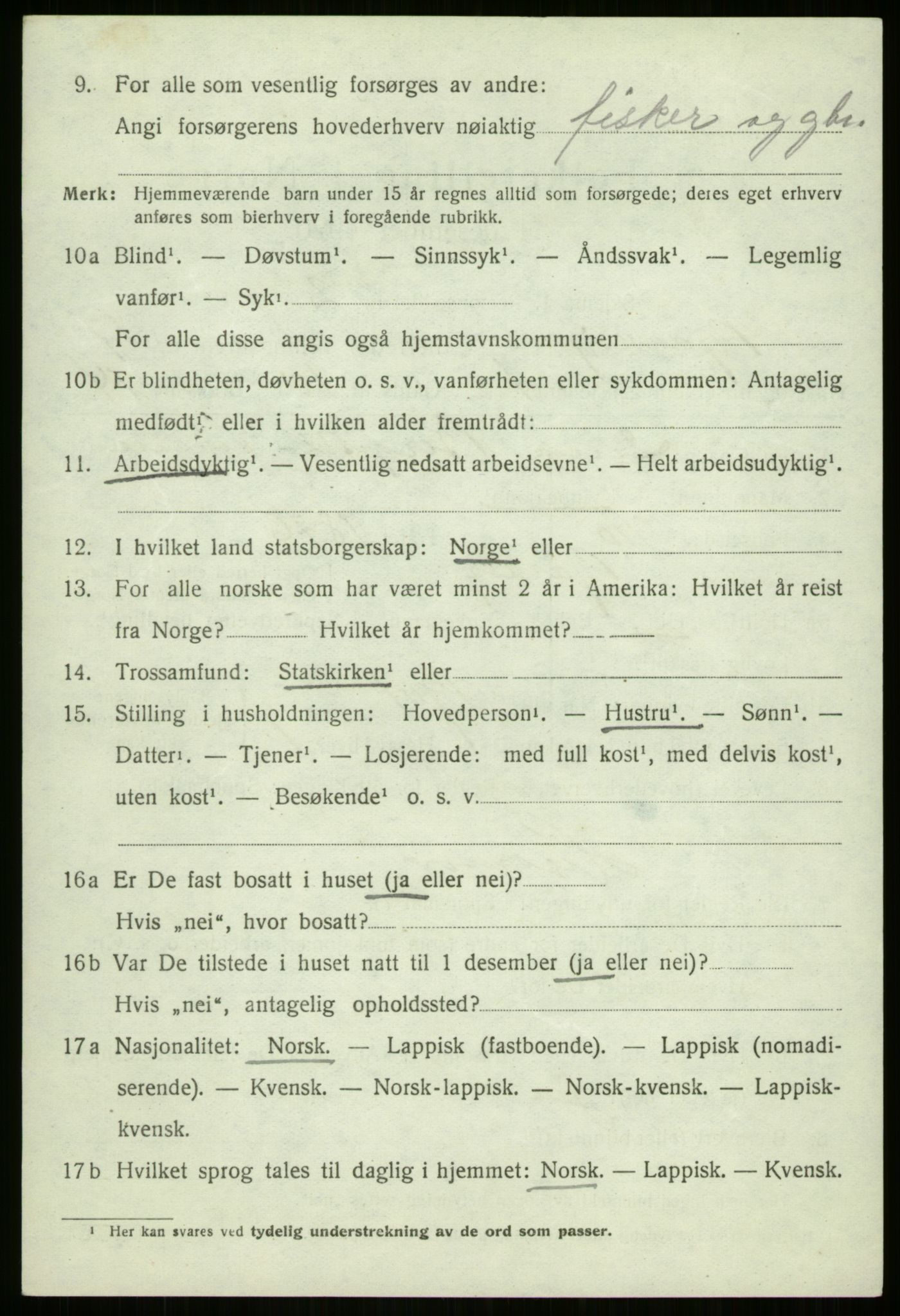 SATØ, 1920 census for Bjarkøy, 1920, p. 2028