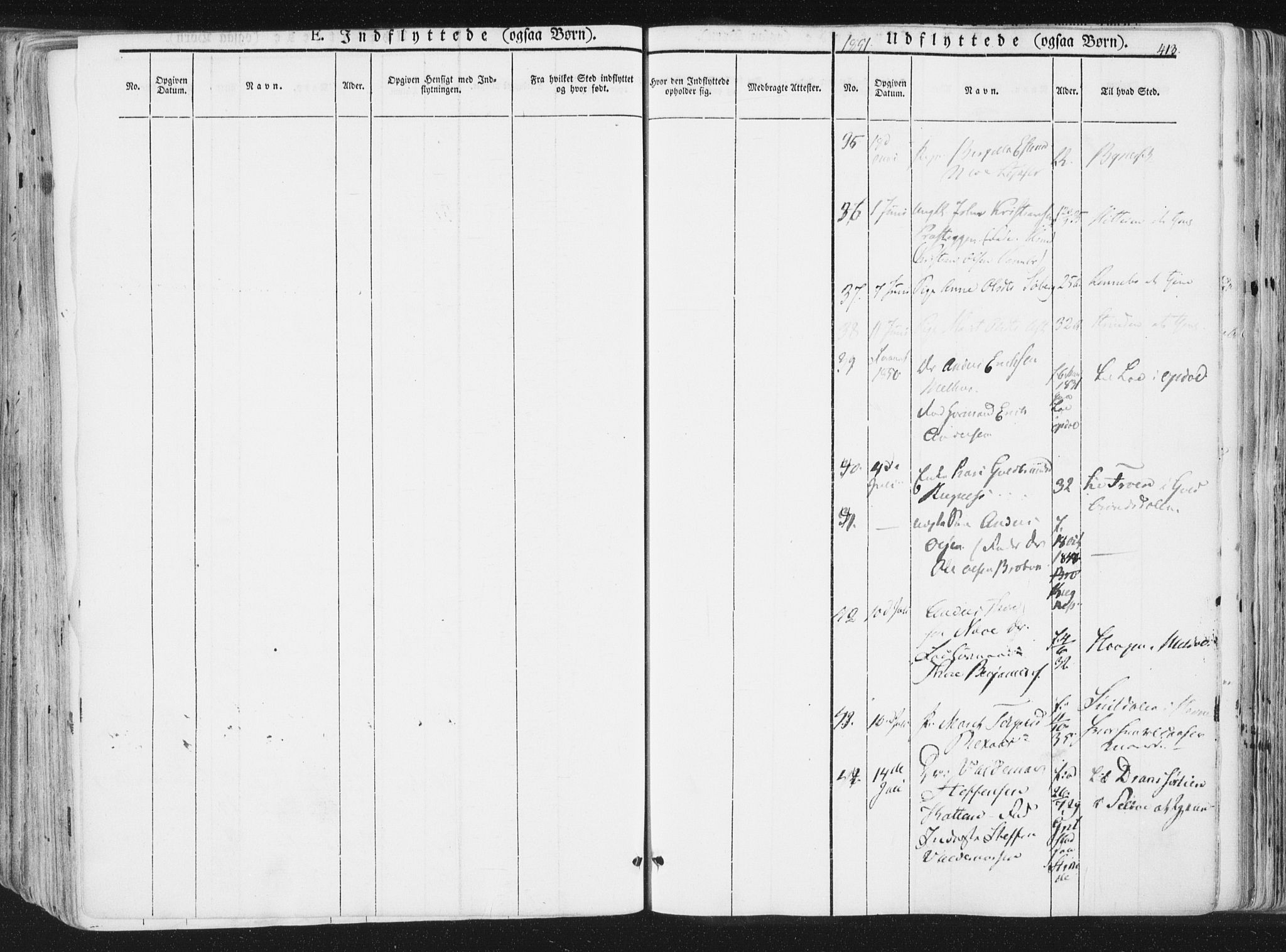 Ministerialprotokoller, klokkerbøker og fødselsregistre - Sør-Trøndelag, AV/SAT-A-1456/691/L1074: Parish register (official) no. 691A06, 1842-1852, p. 413