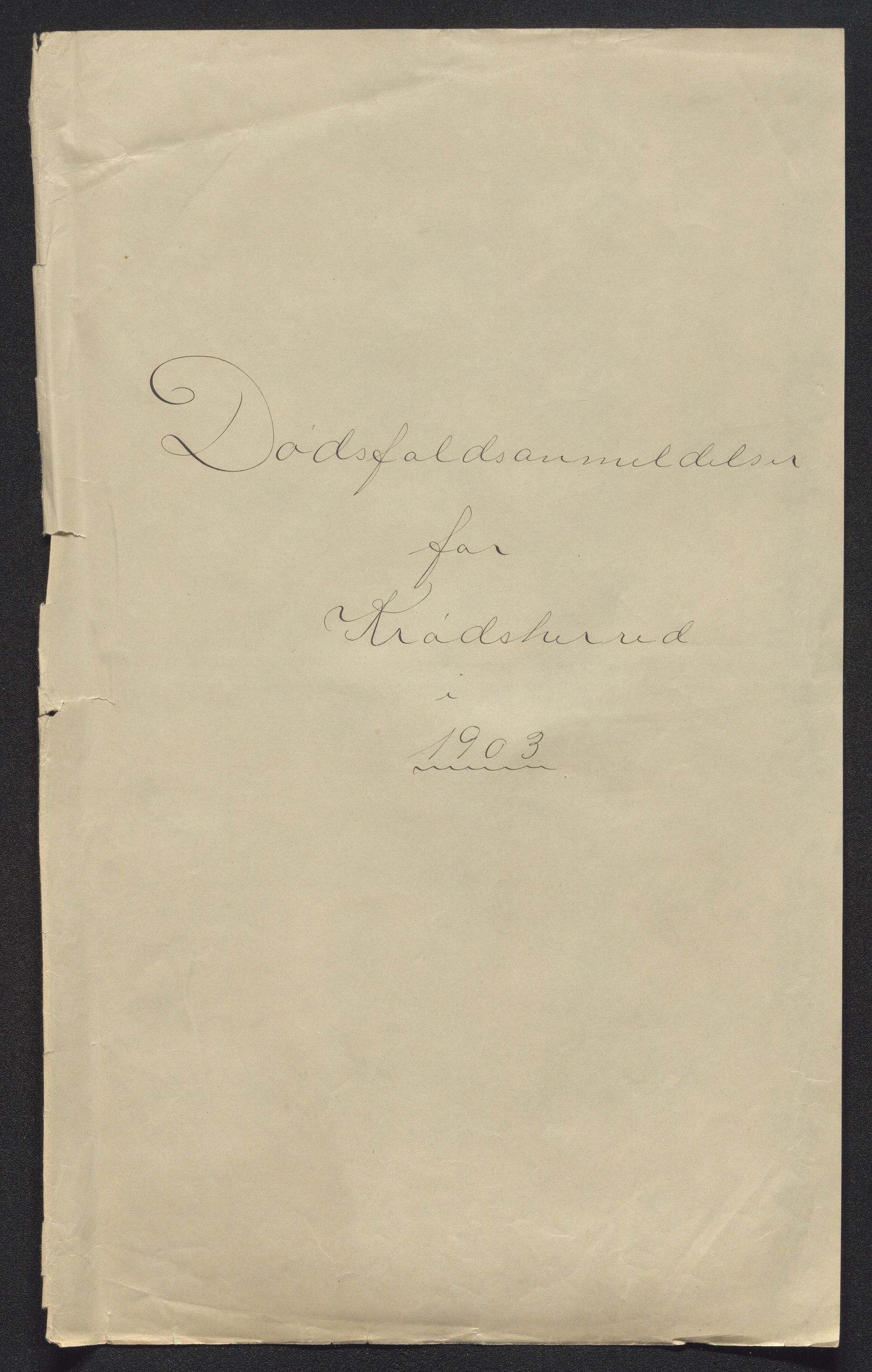 Eiker, Modum og Sigdal sorenskriveri, SAKO/A-123/H/Ha/Hab/L0030: Dødsfallsmeldinger, 1903-1905, p. 342