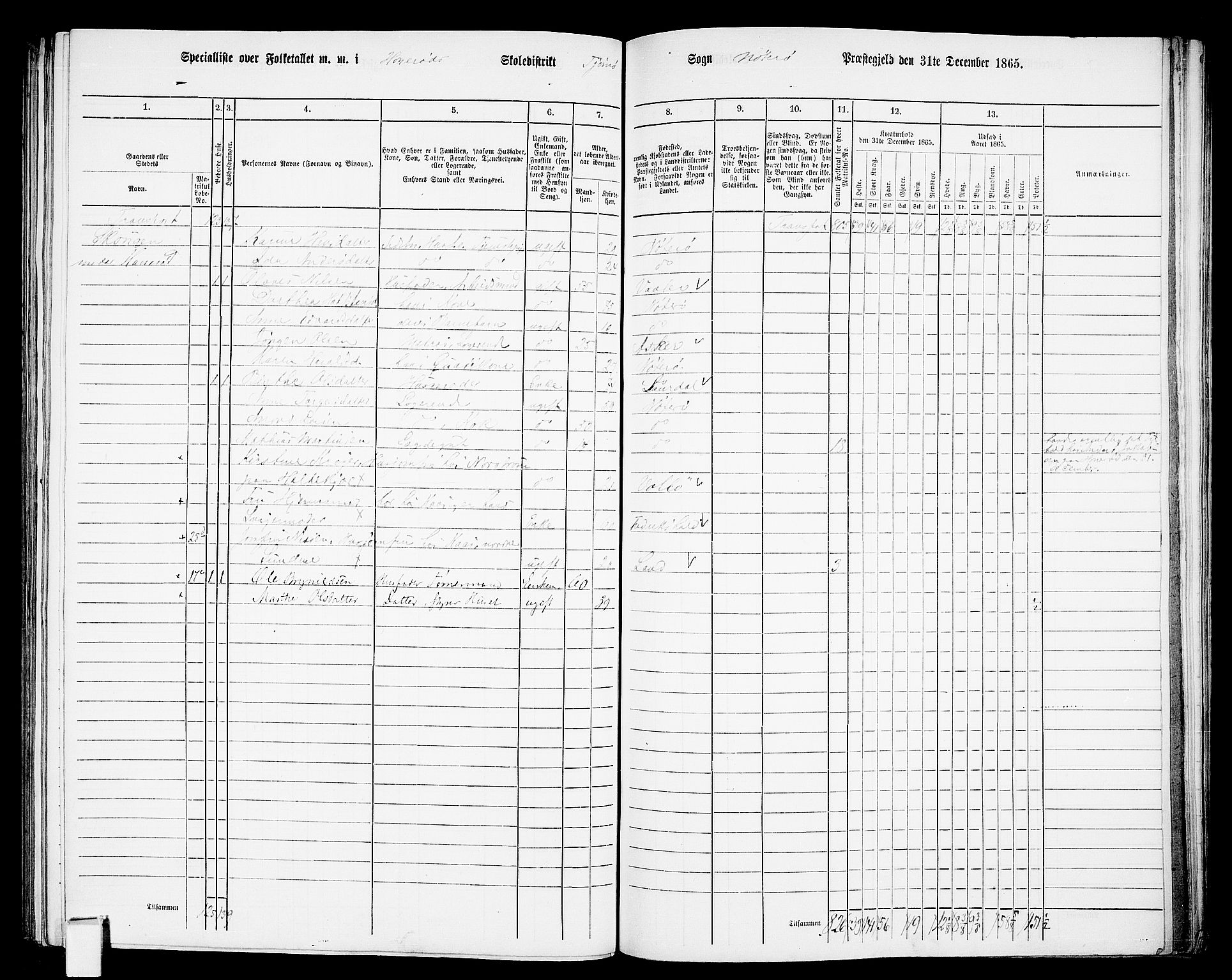 RA, 1865 census for Nøtterøy, 1865, p. 231