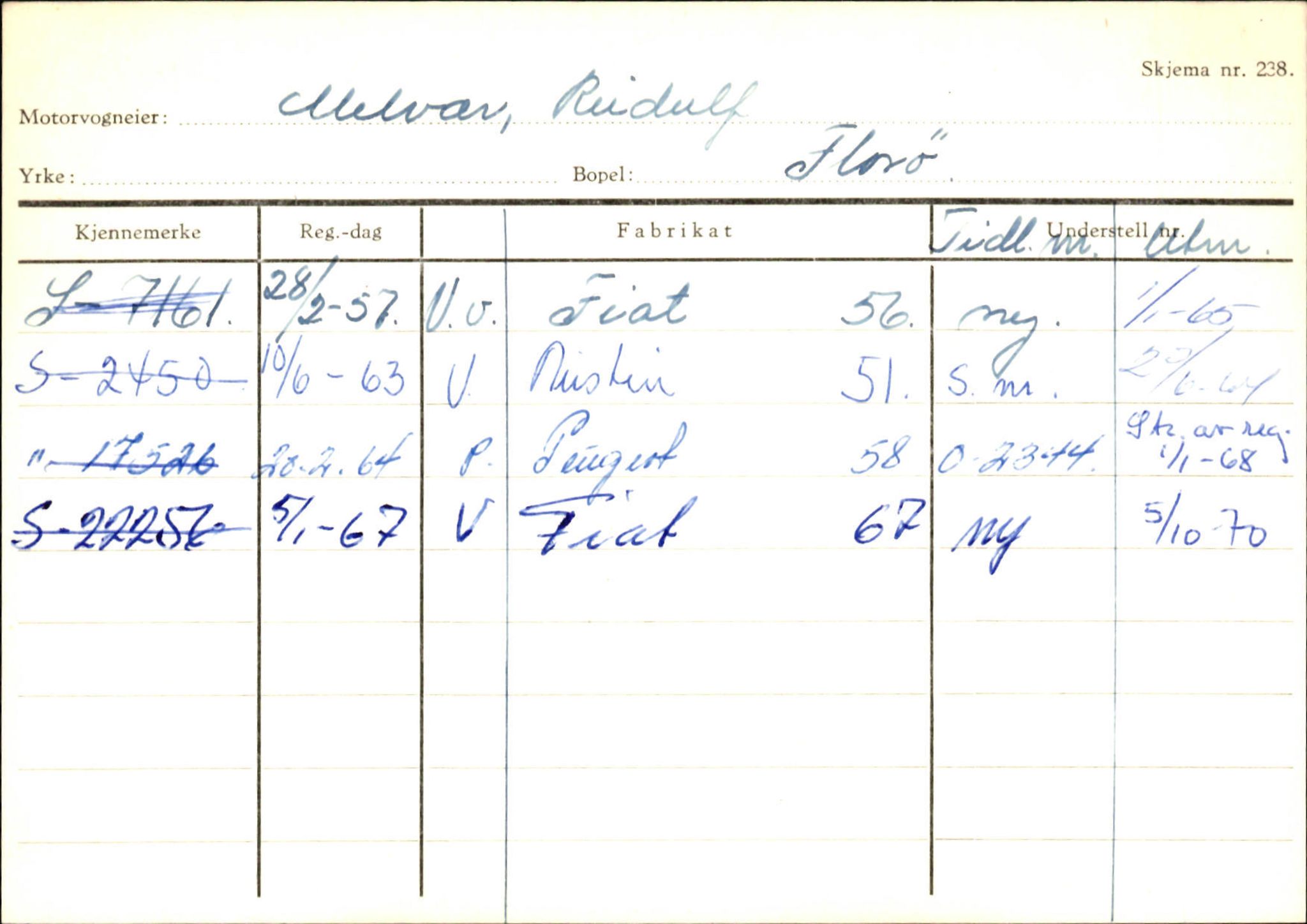 Statens vegvesen, Sogn og Fjordane vegkontor, SAB/A-5301/4/F/L0130: Eigarregister Eid T-Å. Høyanger A-O, 1945-1975, p. 1739