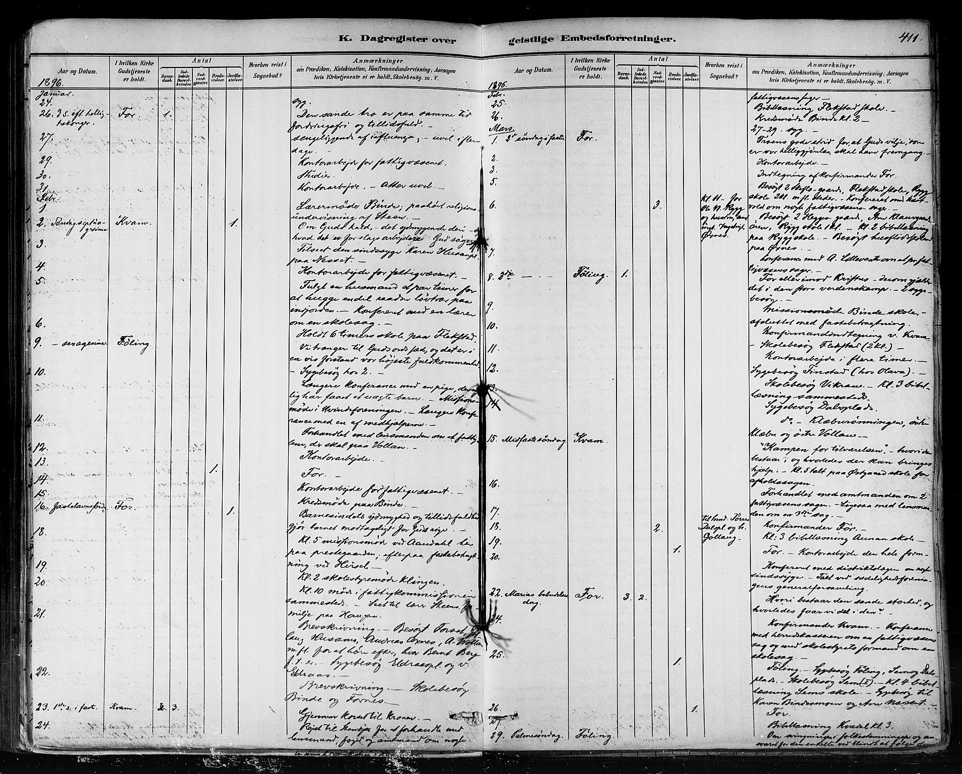 Ministerialprotokoller, klokkerbøker og fødselsregistre - Nord-Trøndelag, AV/SAT-A-1458/746/L0448: Parish register (official) no. 746A07 /1, 1878-1900, p. 411