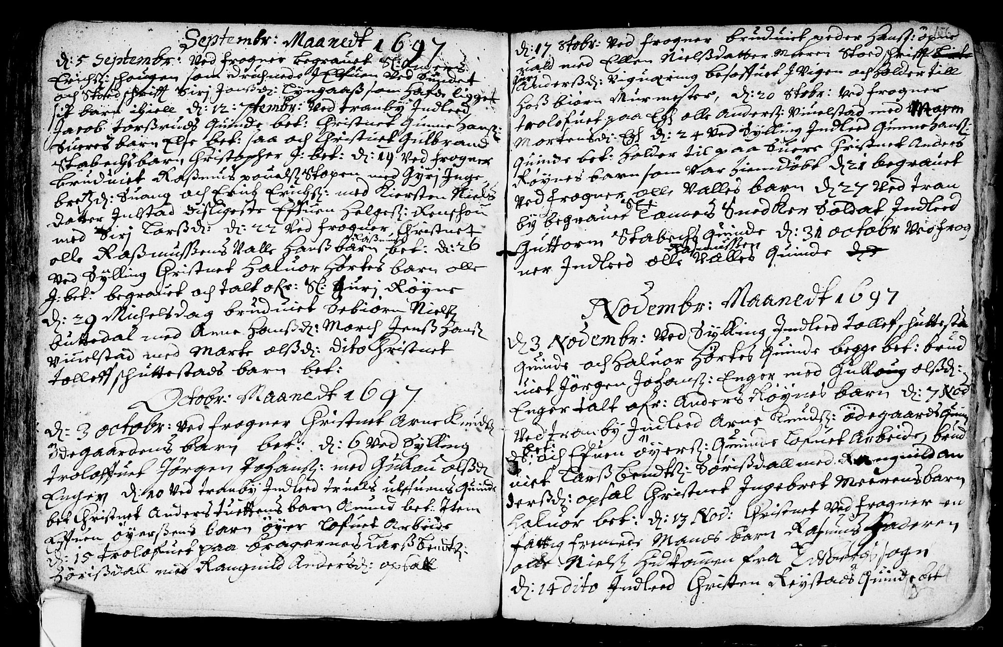 Lier kirkebøker, AV/SAKO-A-230/F/Fa/L0001: Parish register (official) no. I 1, 1672-1701, p. 156