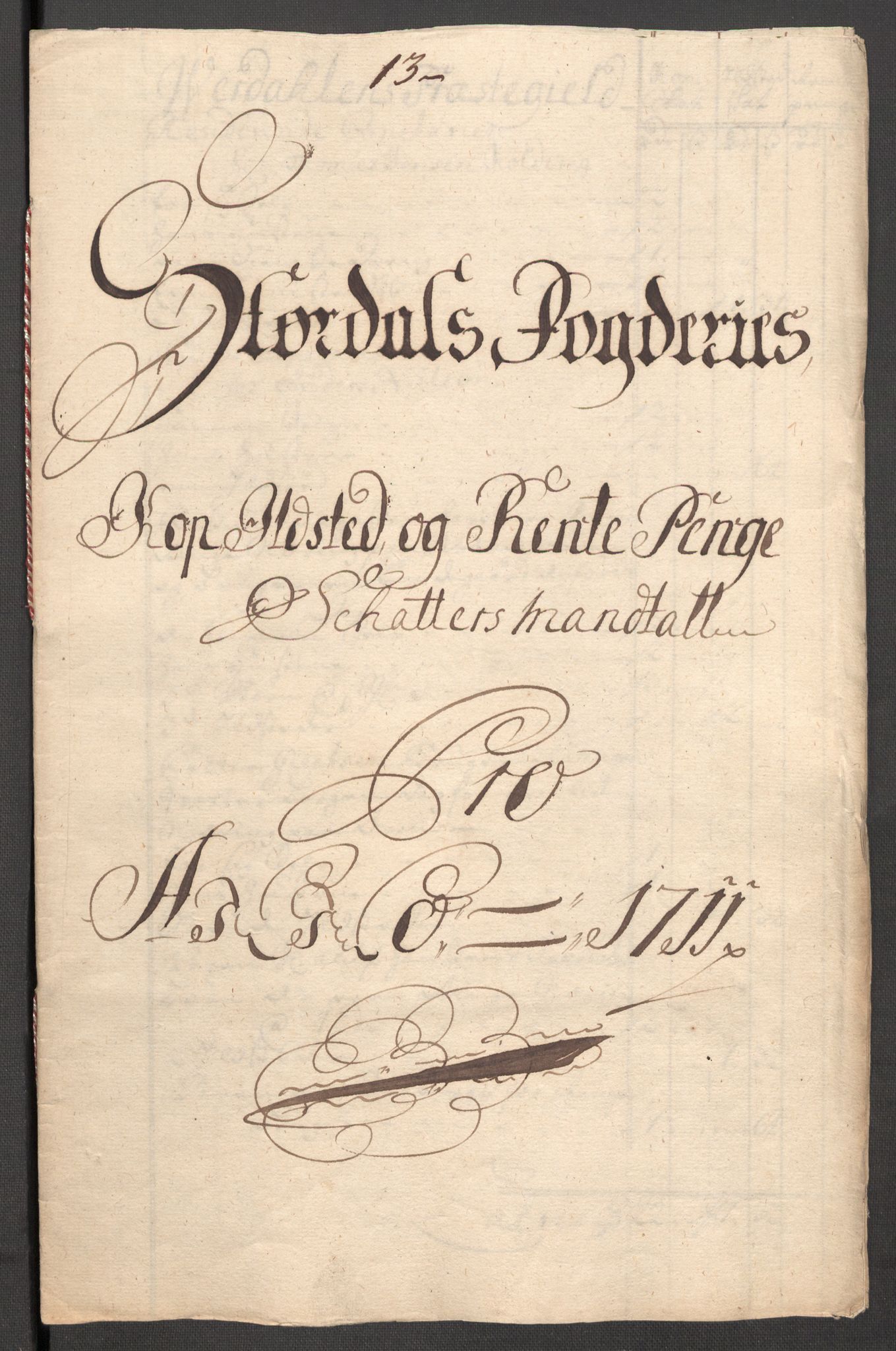 Rentekammeret inntil 1814, Reviderte regnskaper, Fogderegnskap, AV/RA-EA-4092/R62/L4201: Fogderegnskap Stjørdal og Verdal, 1711, p. 144