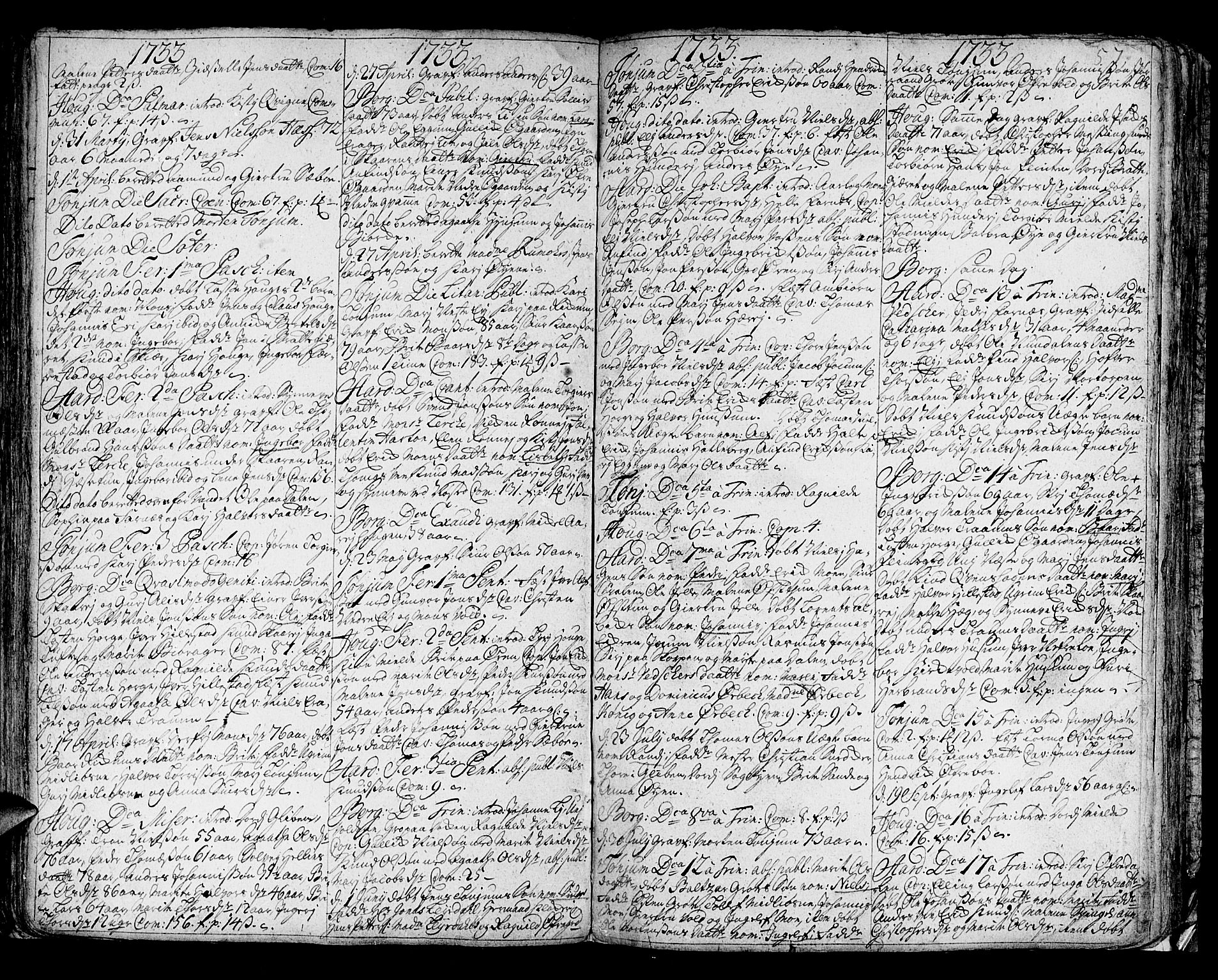 Lærdal sokneprestembete, SAB/A-81201: Parish register (official) no. A 1, 1711-1752, p. 57