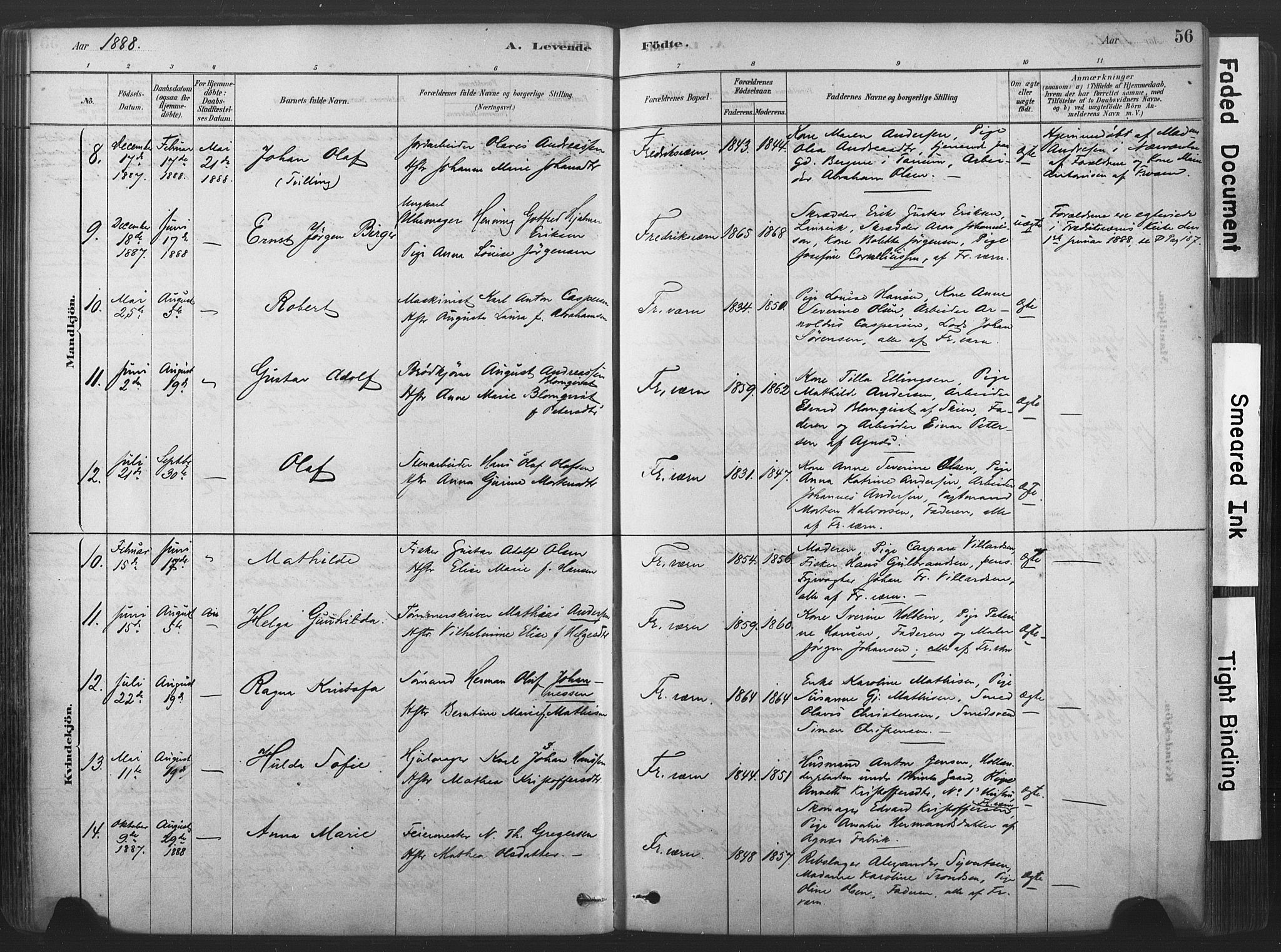 Stavern kirkebøker, AV/SAKO-A-318/F/Fa/L0008: Parish register (official) no. 8, 1878-1905, p. 56