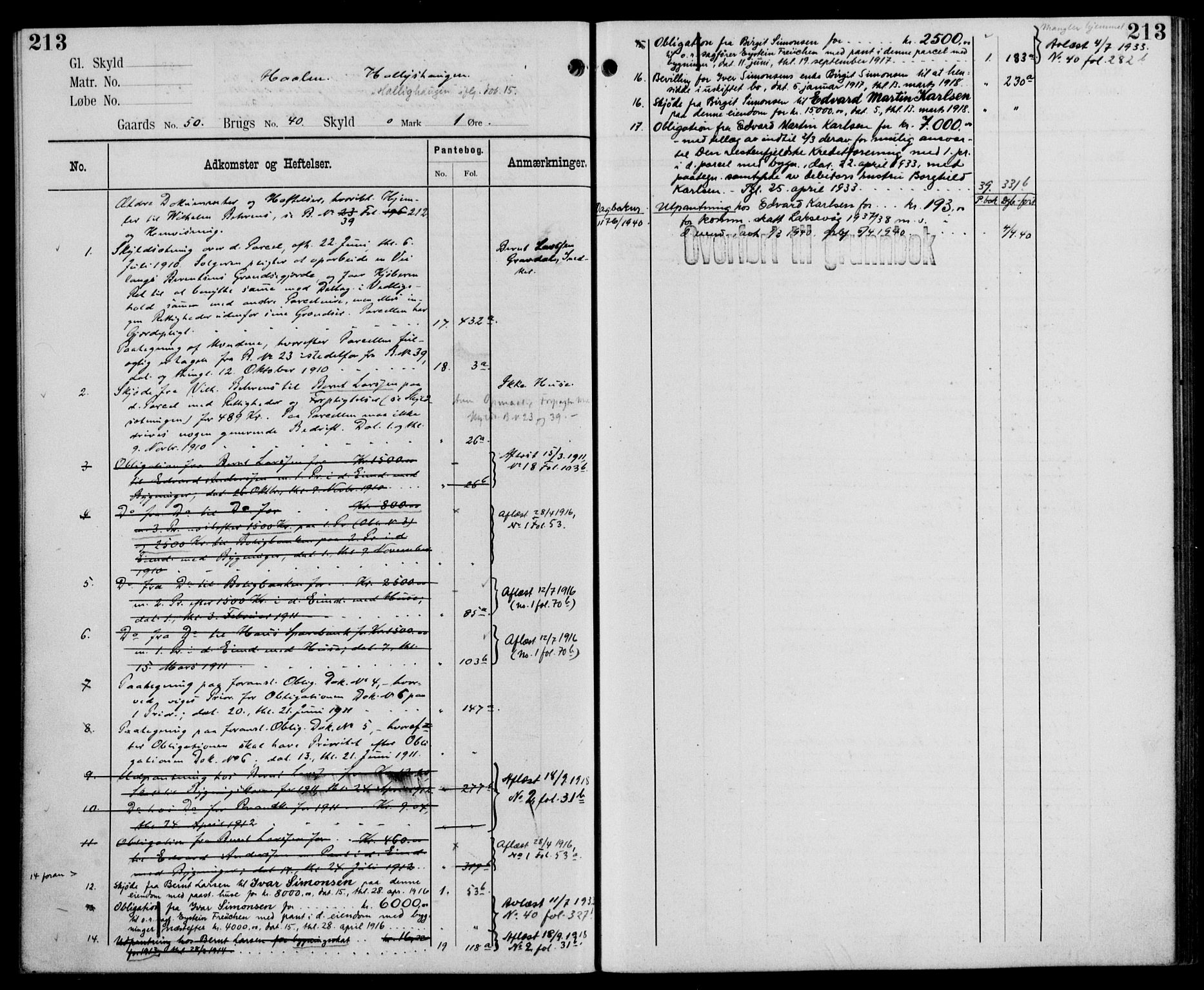 Midhordland sorenskriveri, AV/SAB-A-3001/1/G/Ga/Gab/L0110: Mortgage register no. II.A.b.110, p. 213