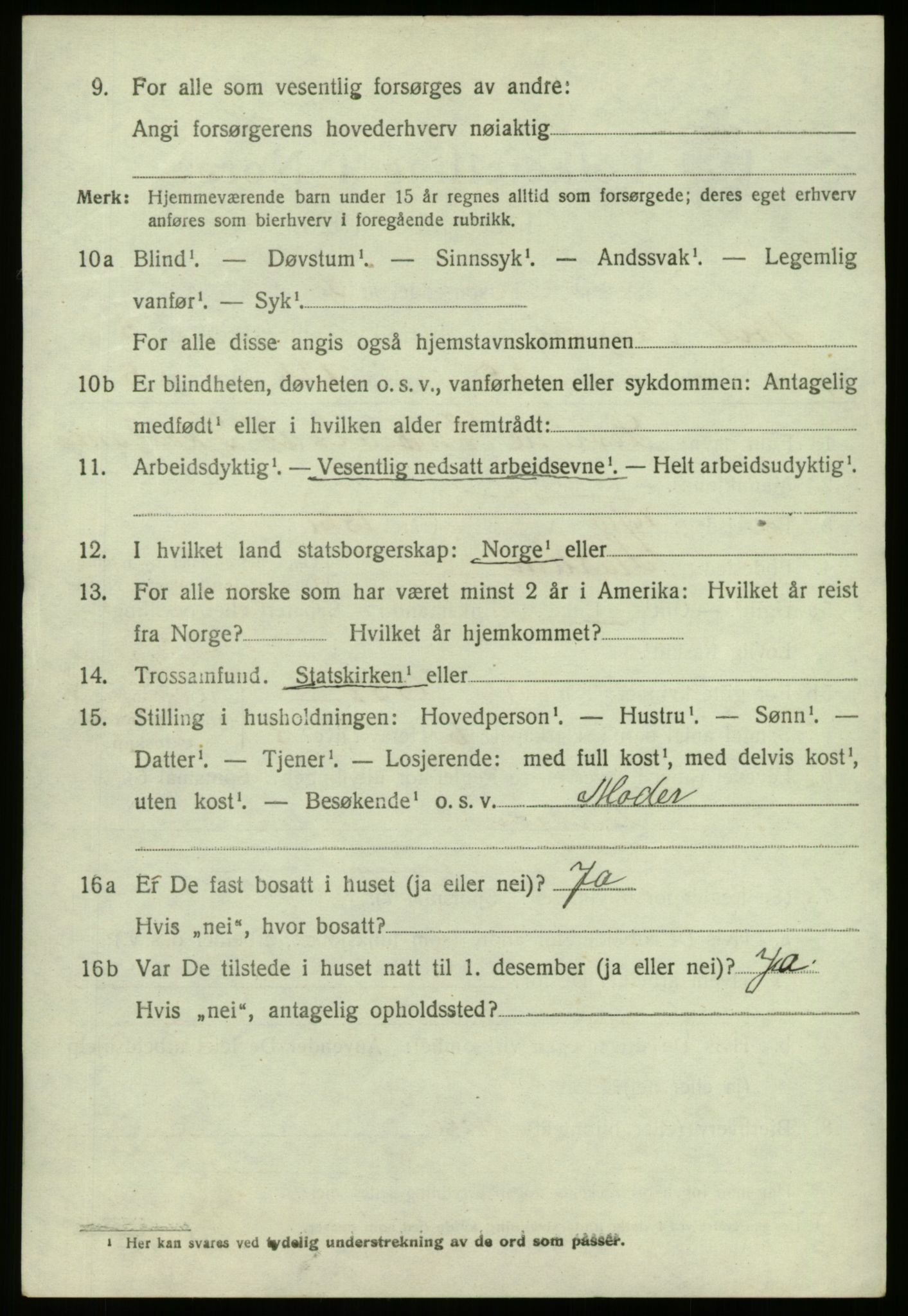 SAB, 1920 census for Nord-Vågsøy, 1920, p. 2247