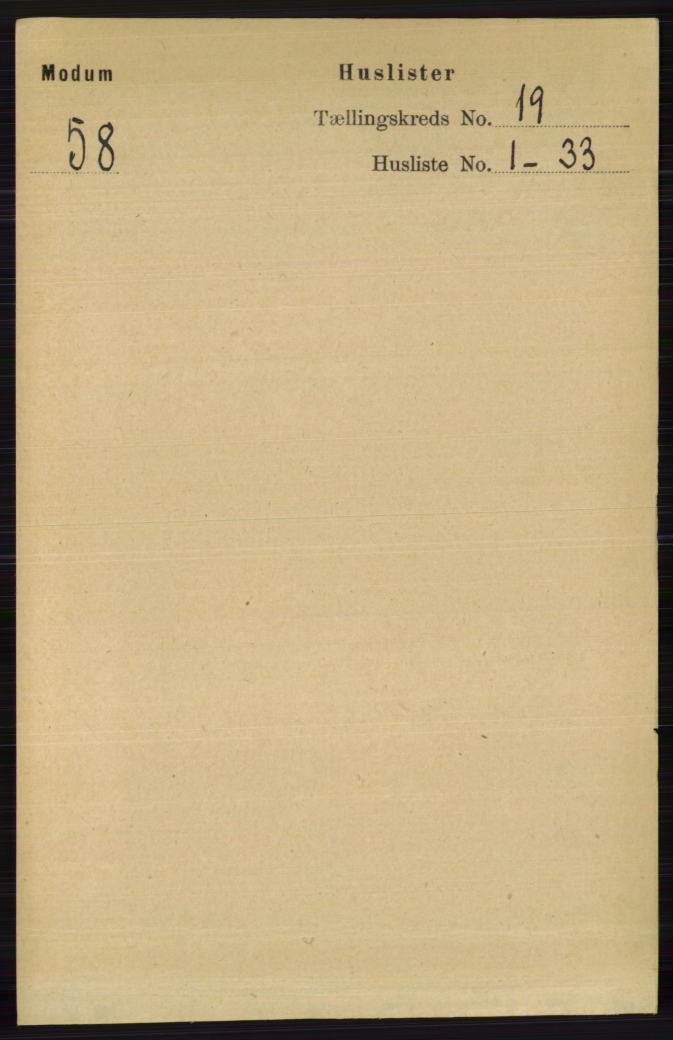 RA, 1891 census for 0623 Modum, 1891, p. 7577