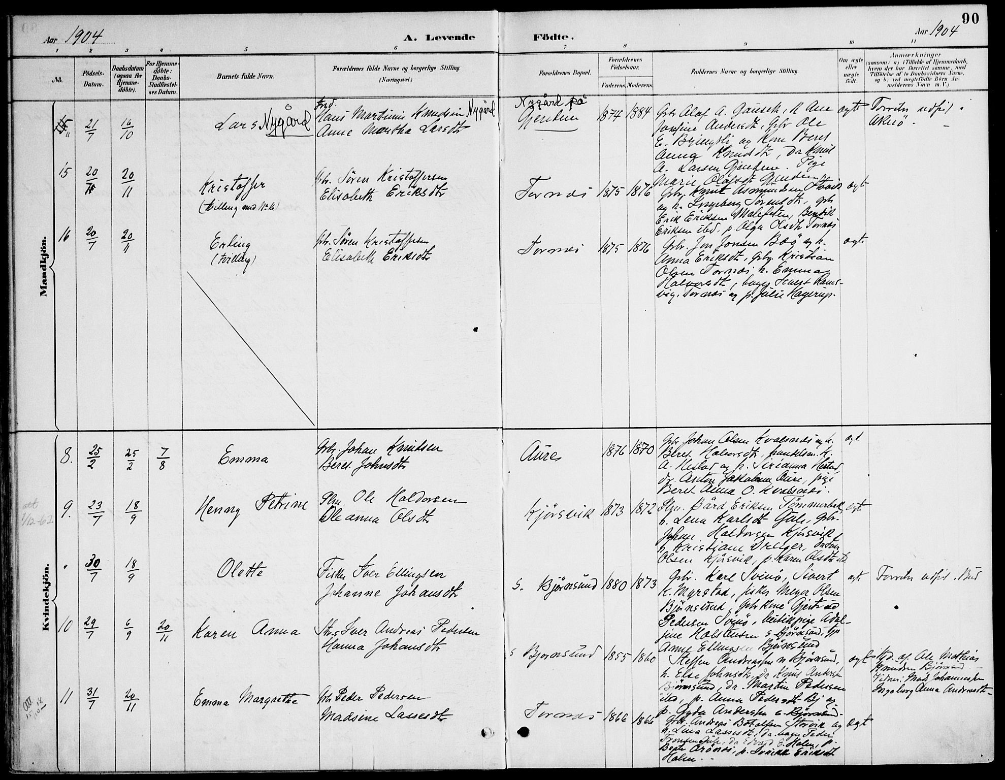 Ministerialprotokoller, klokkerbøker og fødselsregistre - Møre og Romsdal, AV/SAT-A-1454/565/L0750: Parish register (official) no. 565A04, 1887-1905, p. 90