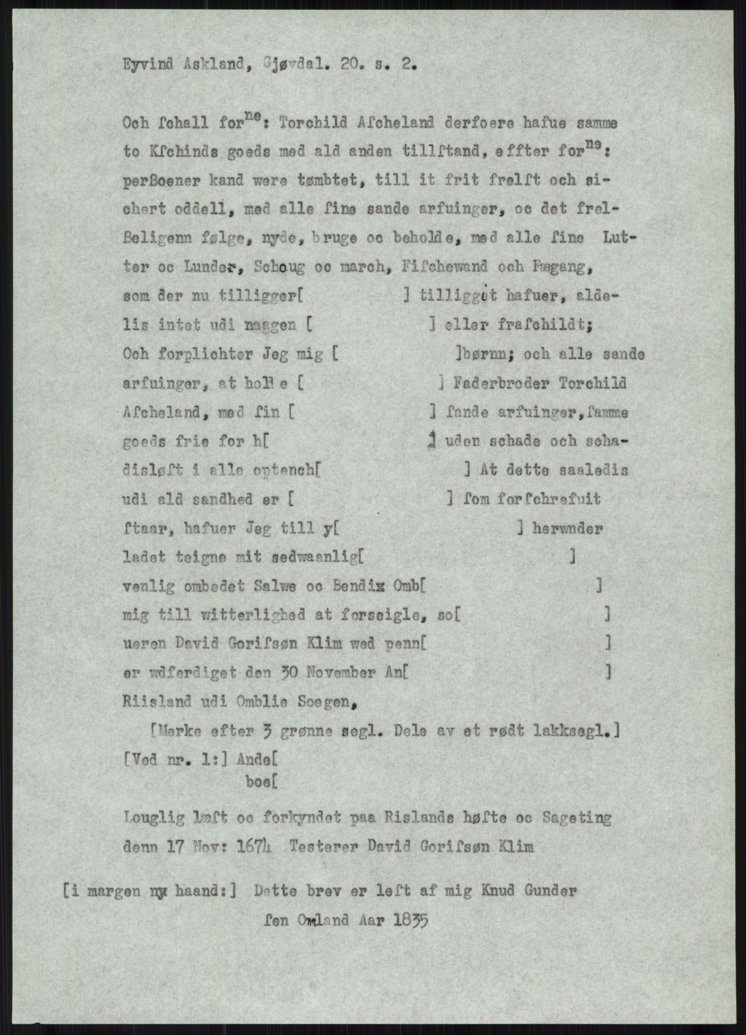 Samlinger til kildeutgivelse, Diplomavskriftsamlingen, AV/RA-EA-4053/H/Ha, p. 273