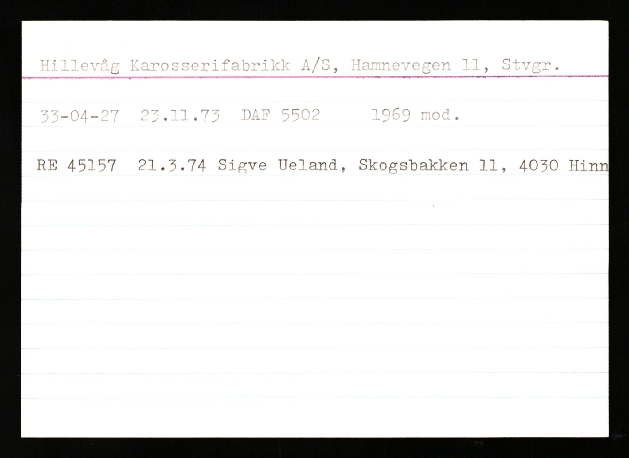 Stavanger trafikkstasjon, AV/SAST-A-101942/0/G/L0011: Registreringsnummer: 240000 - 363477, 1930-1971, p. 2443