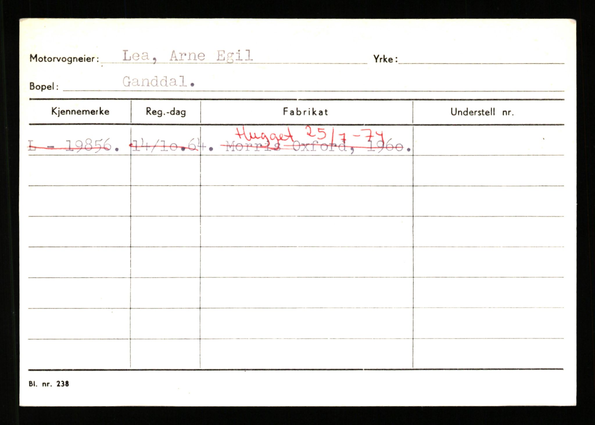 Stavanger trafikkstasjon, AV/SAST-A-101942/0/H/L0022: Landsverk - Laxau, 1930-1971, p. 2045