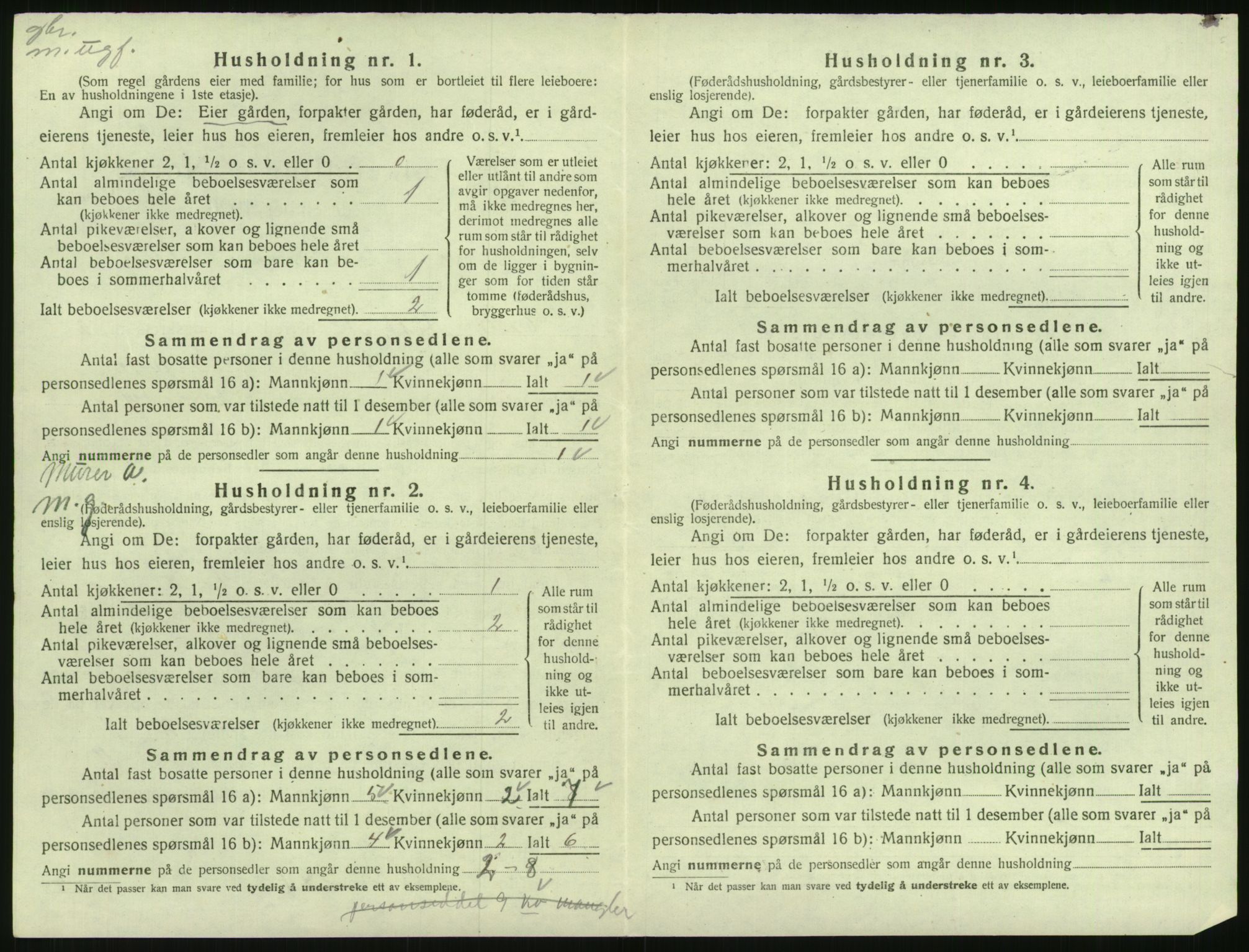 SAK, 1920 census for Eide, 1920, p. 107