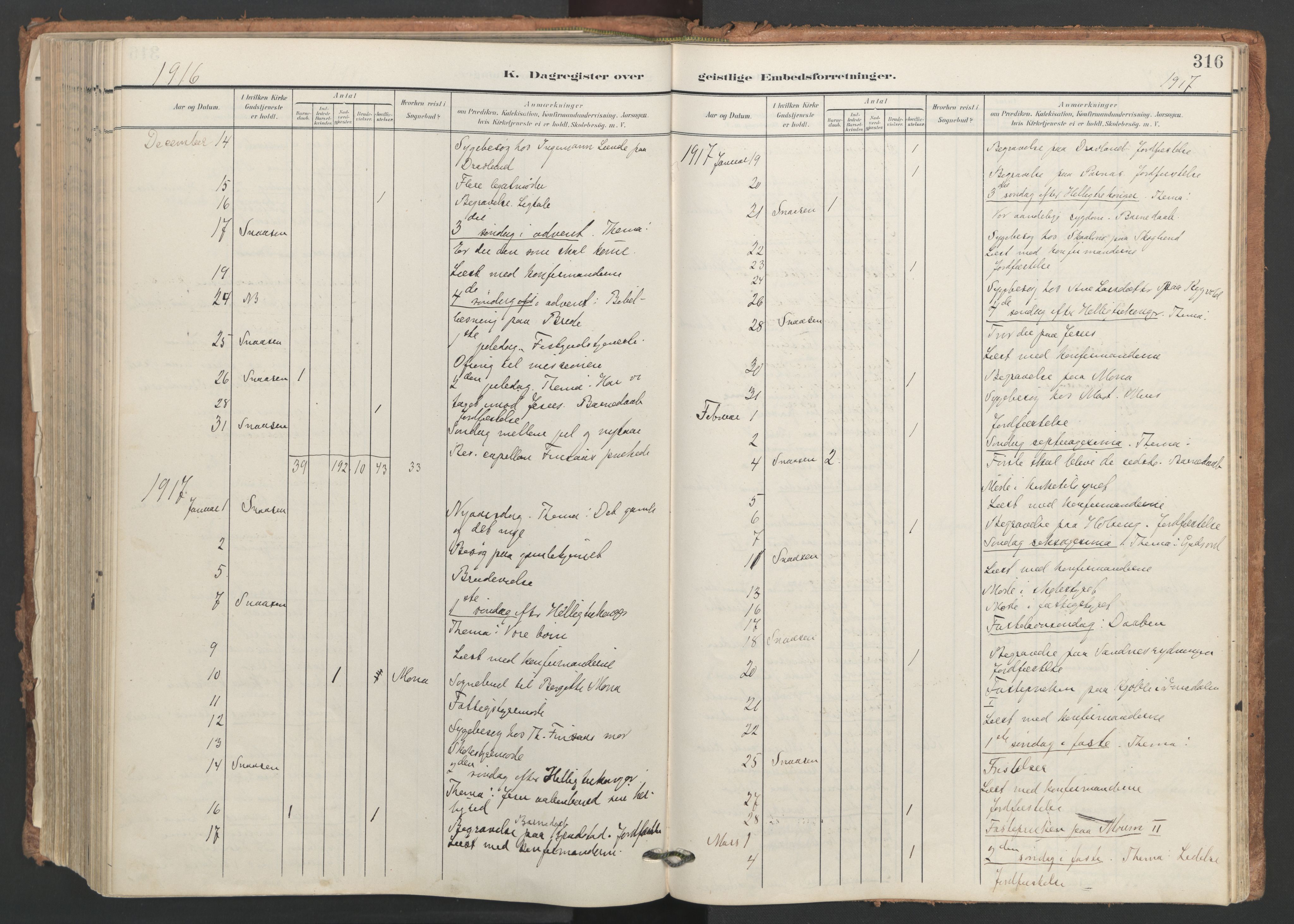 Ministerialprotokoller, klokkerbøker og fødselsregistre - Nord-Trøndelag, SAT/A-1458/749/L0477: Parish register (official) no. 749A11, 1902-1927, p. 316