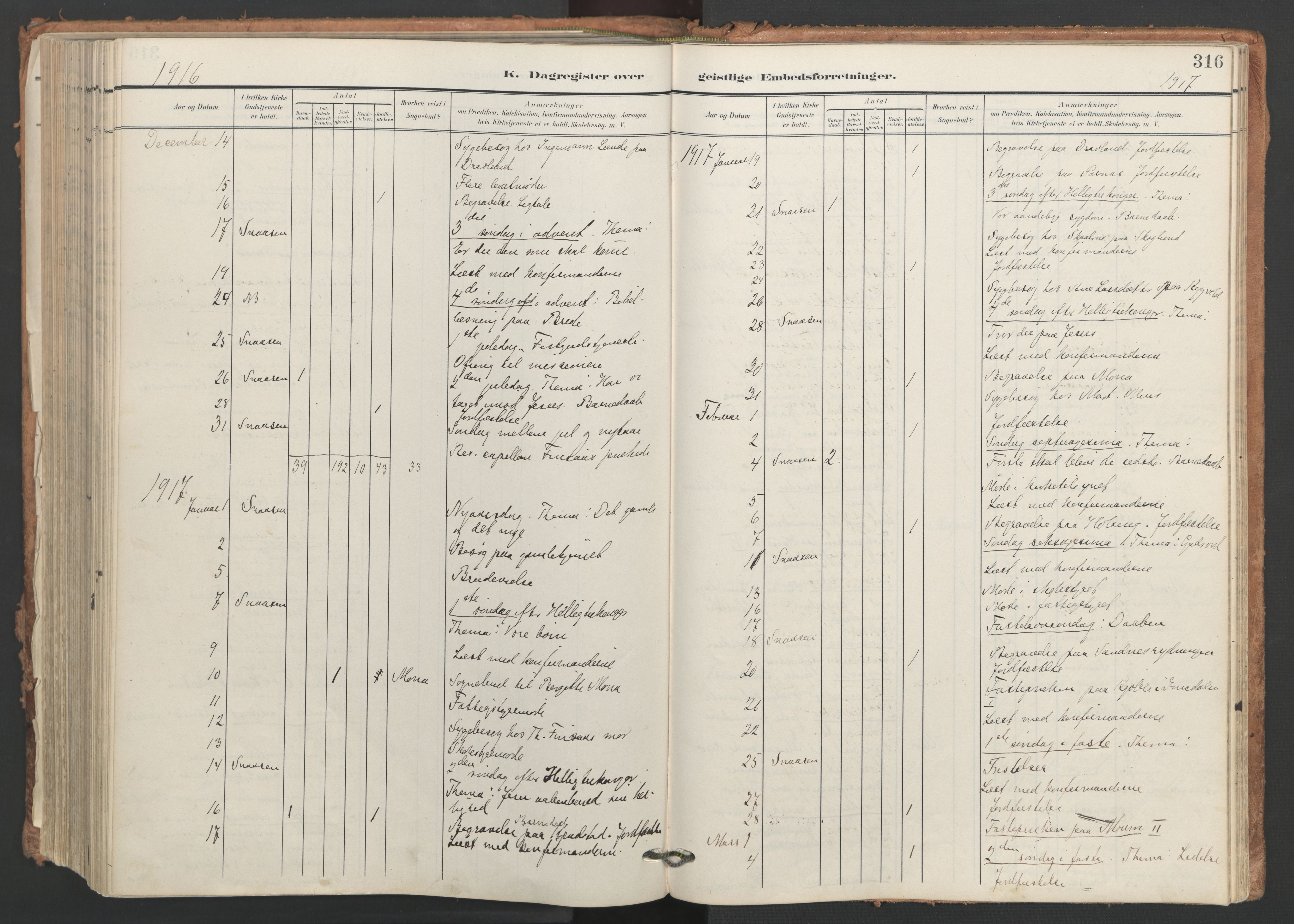 Ministerialprotokoller, klokkerbøker og fødselsregistre - Nord-Trøndelag, AV/SAT-A-1458/749/L0477: Parish register (official) no. 749A11, 1902-1927, p. 316