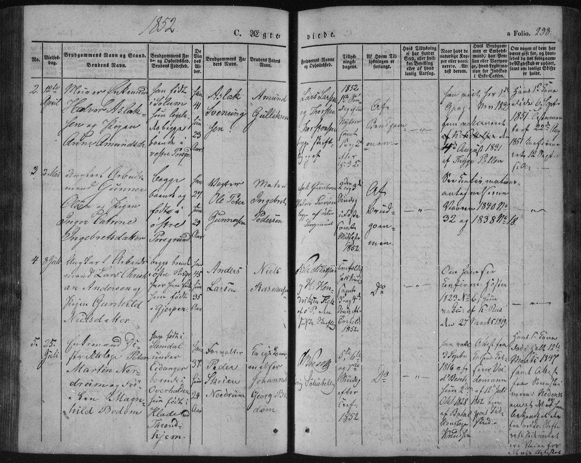 Porsgrunn kirkebøker , AV/SAKO-A-104/F/Fa/L0006: Parish register (official) no. 6, 1841-1857, p. 298