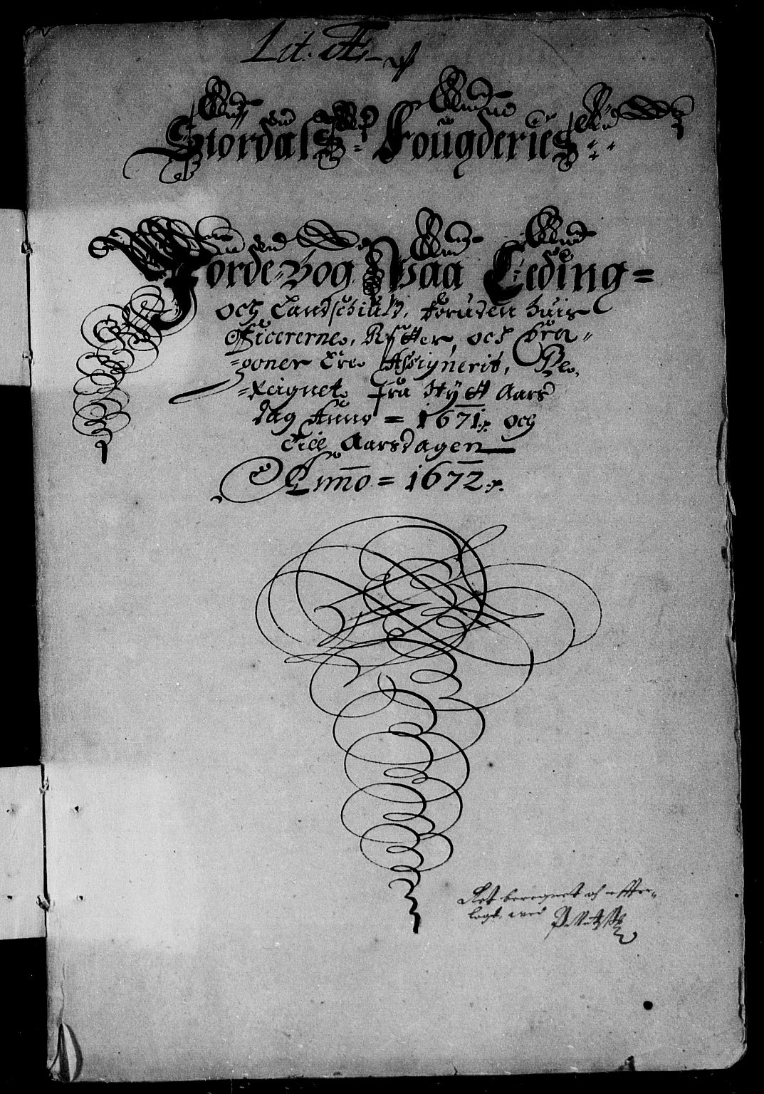 Rentekammeret inntil 1814, Reviderte regnskaper, Stiftamtstueregnskaper, Trondheim stiftamt og Nordland amt, AV/RA-EA-6044/R/Rd/L0033: Trondheim stiftamt, 1671