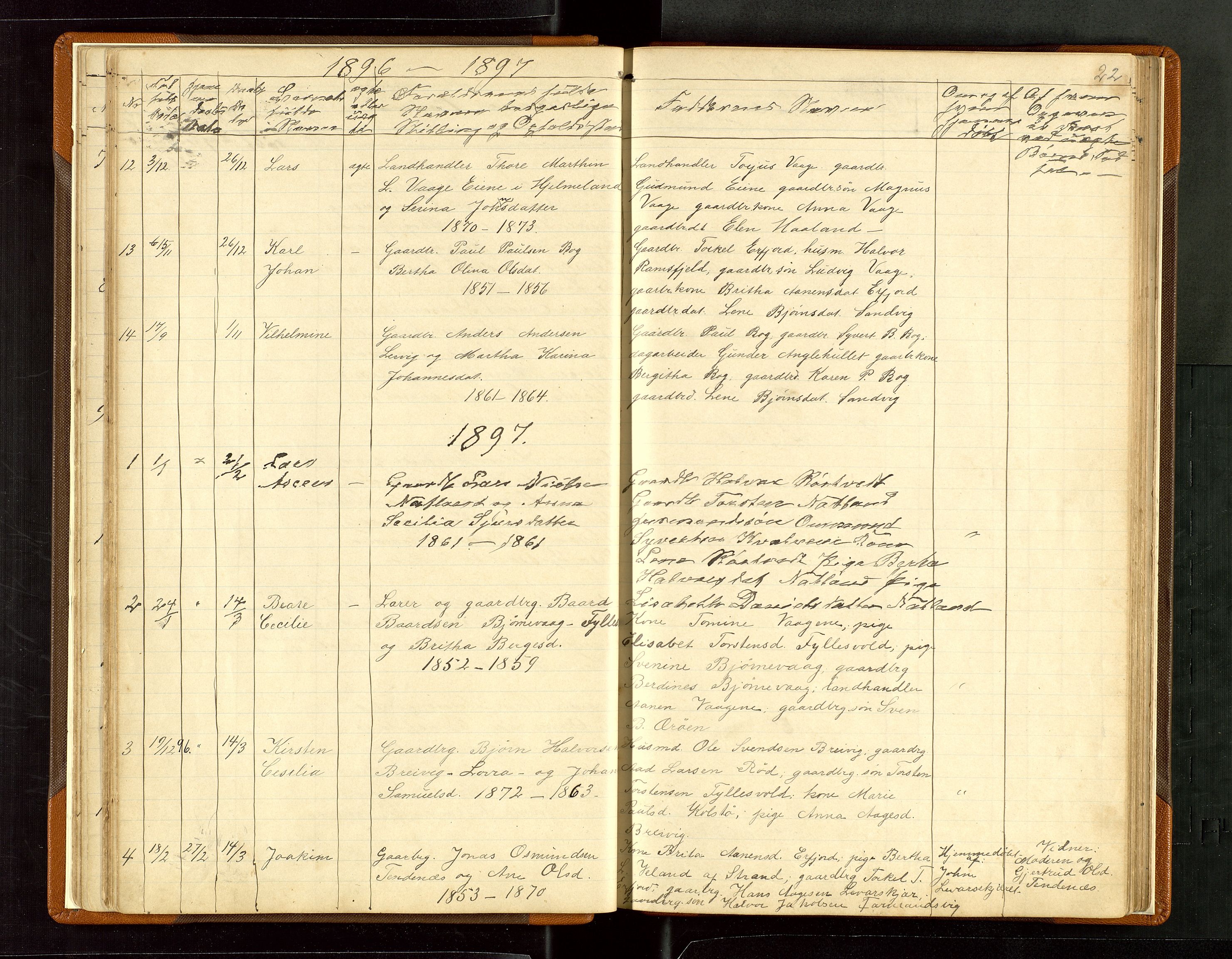 Jelsa sokneprestkontor, SAST/A-101842/01/V: Parish register (copy) no. B 6, 1890-1949, p. 22