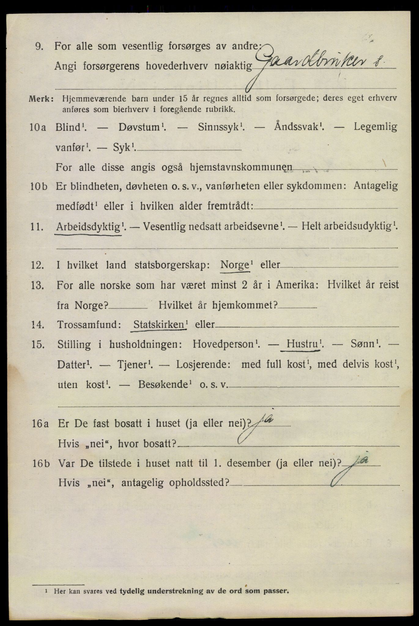 SAKO, 1920 census for Sauherad, 1920, p. 2122