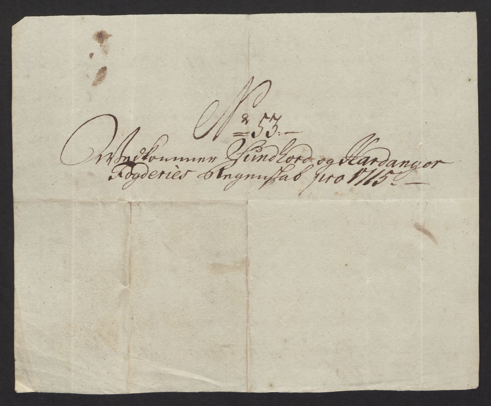 Rentekammeret inntil 1814, Reviderte regnskaper, Fogderegnskap, AV/RA-EA-4092/R48/L2991: Fogderegnskap Sunnhordland og Hardanger, 1715, p. 391