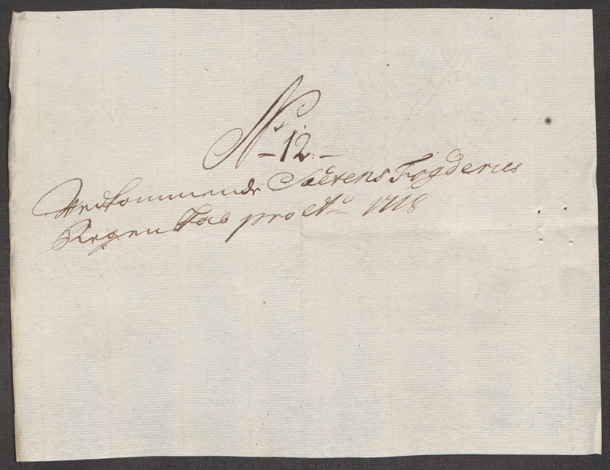 Rentekammeret inntil 1814, Reviderte regnskaper, Fogderegnskap, AV/RA-EA-4092/R66/L4588: Fogderegnskap Salten, 1718, p. 158