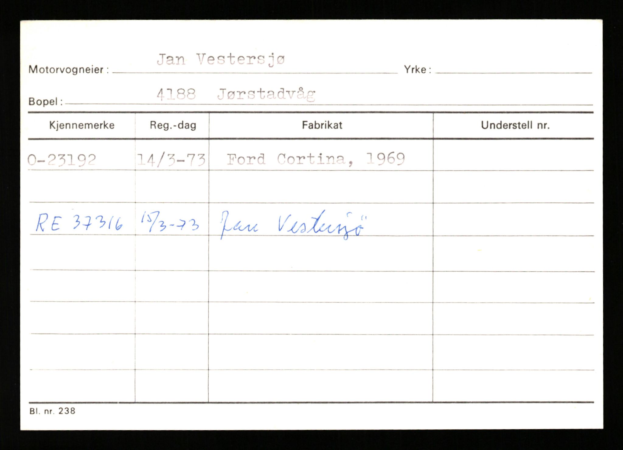 Stavanger trafikkstasjon, AV/SAST-A-101942/0/G/L0005: Registreringsnummer: 23000 - 34245, 1930-1971, p. 63