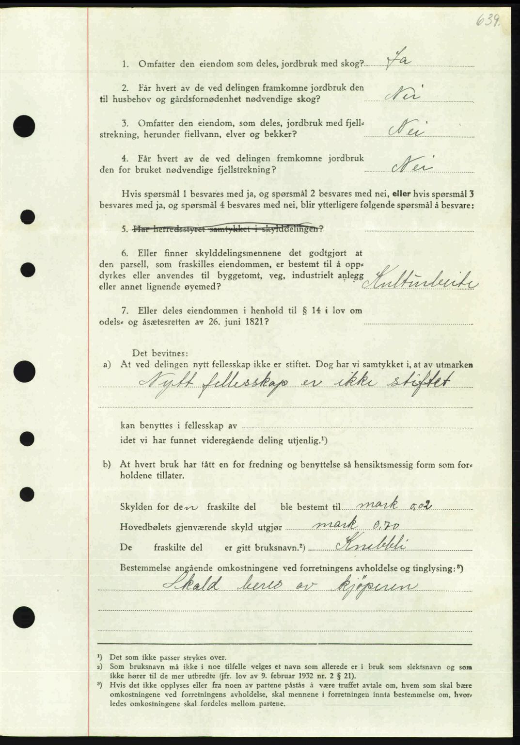 Nordmøre sorenskriveri, AV/SAT-A-4132/1/2/2Ca: Mortgage book no. A103, 1946-1947, Diary no: : 2655/1946