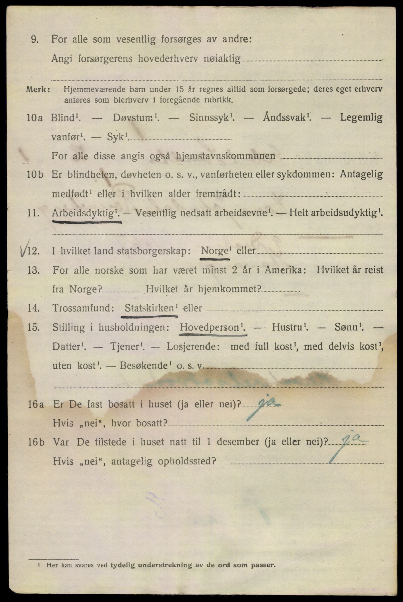 SAO, 1920 census for Kristiania, 1920, p. 210332