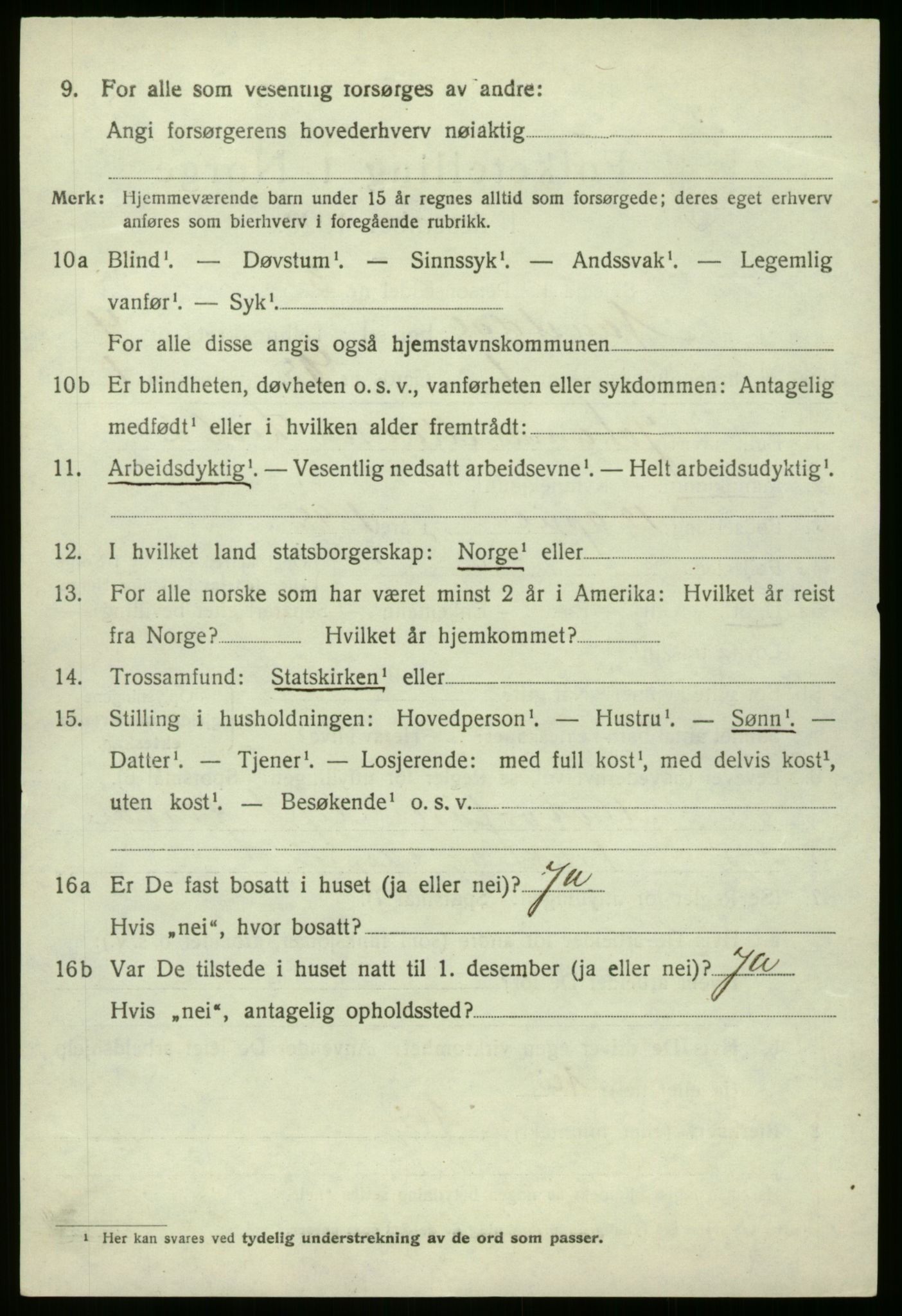 SAB, 1920 census for Naustdal, 1920, p. 2356