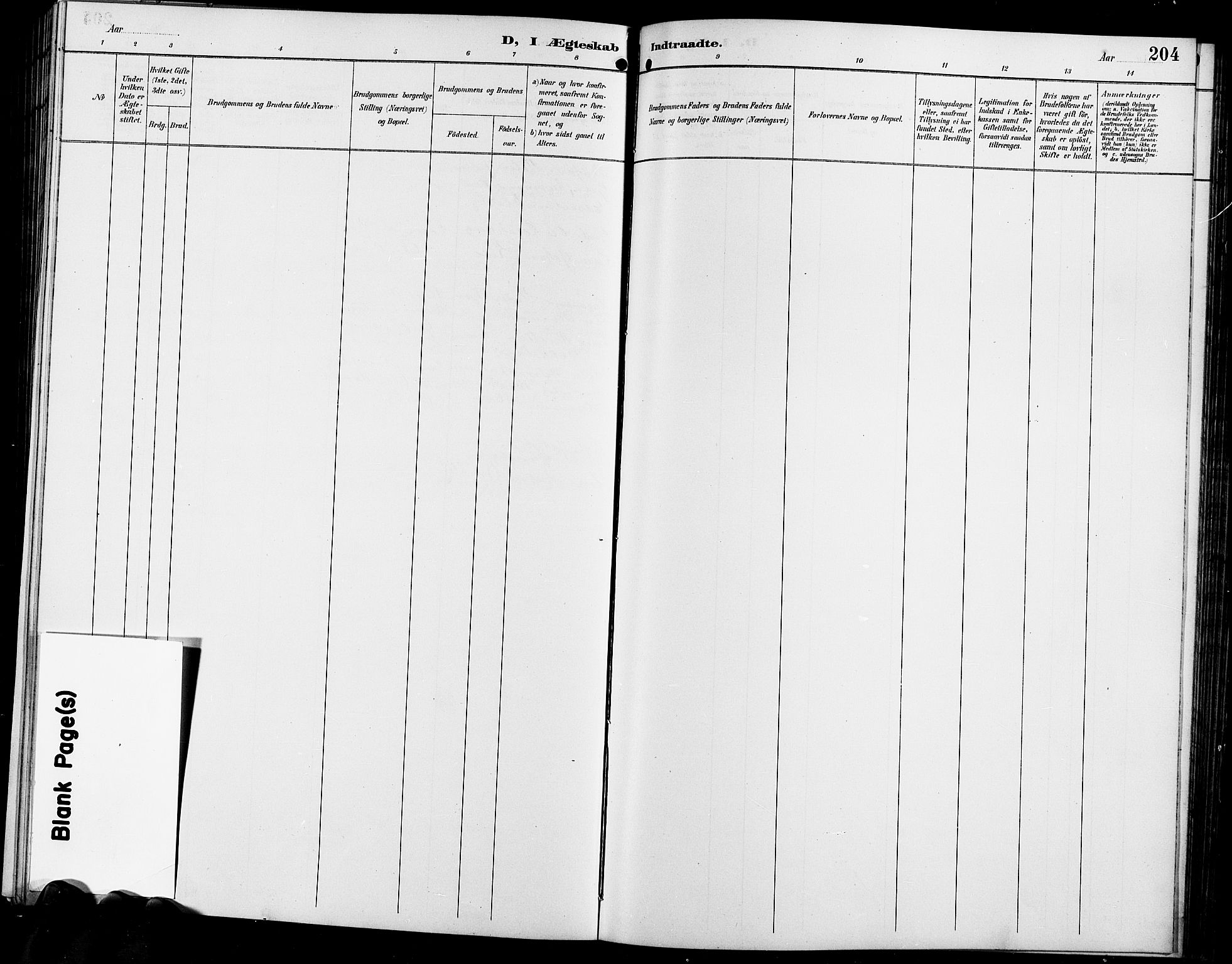 Enebakk prestekontor Kirkebøker, AV/SAO-A-10171c/G/Ga/L0006: Parish register (copy) no. I 6, 1889-1911, p. 204