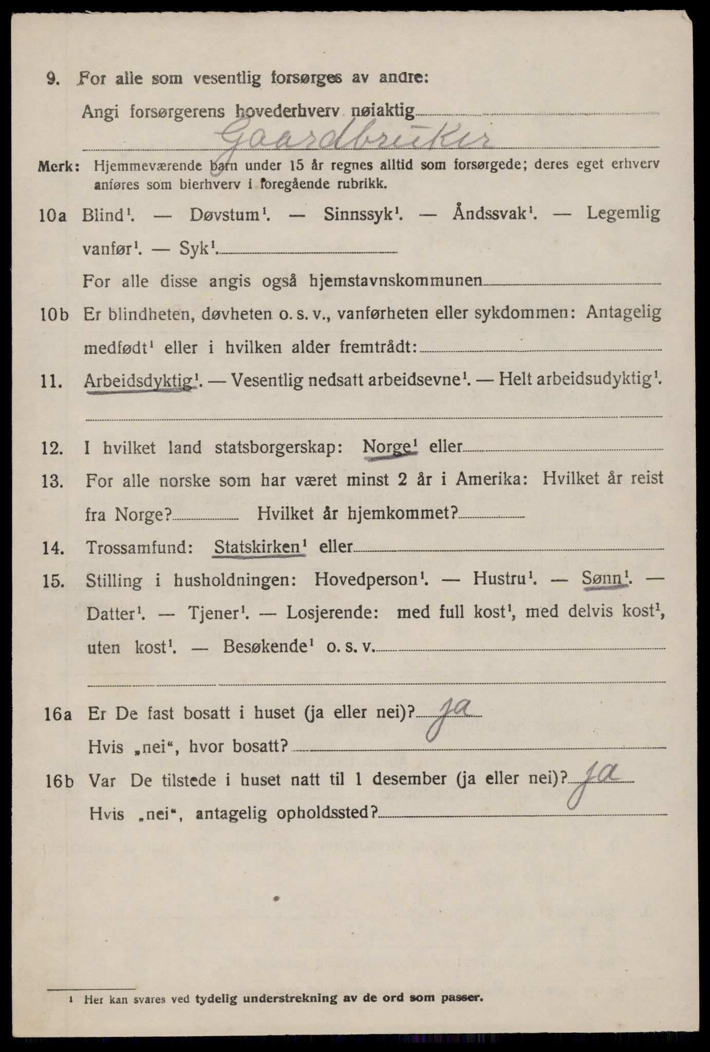 SAST, 1920 census for Vikedal, 1920, p. 4780