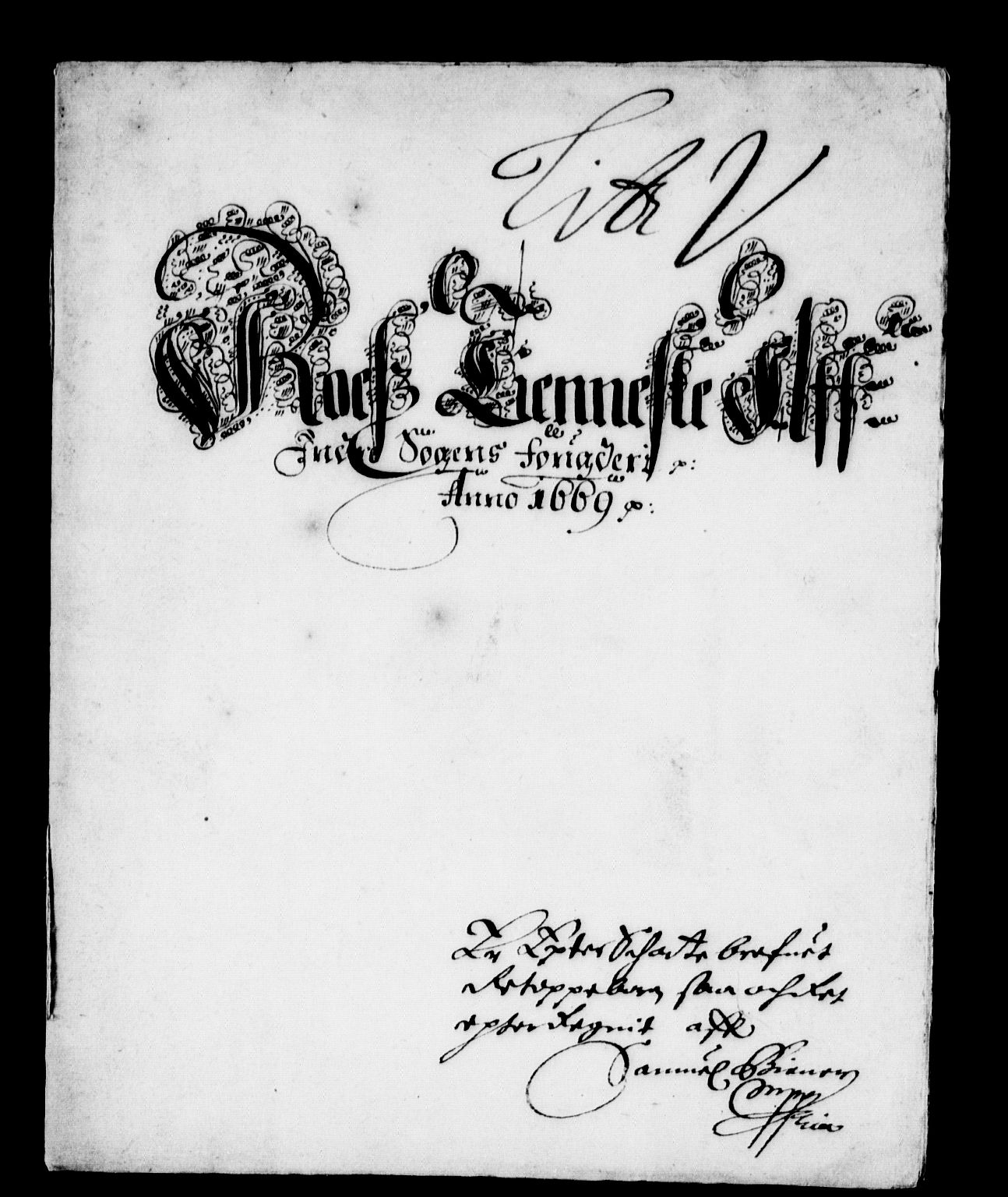 Rentekammeret inntil 1814, Reviderte regnskaper, Stiftamtstueregnskaper, Bergen stiftamt, AV/RA-EA-6043/R/Rc/L0030: Bergen stiftamt, 1669