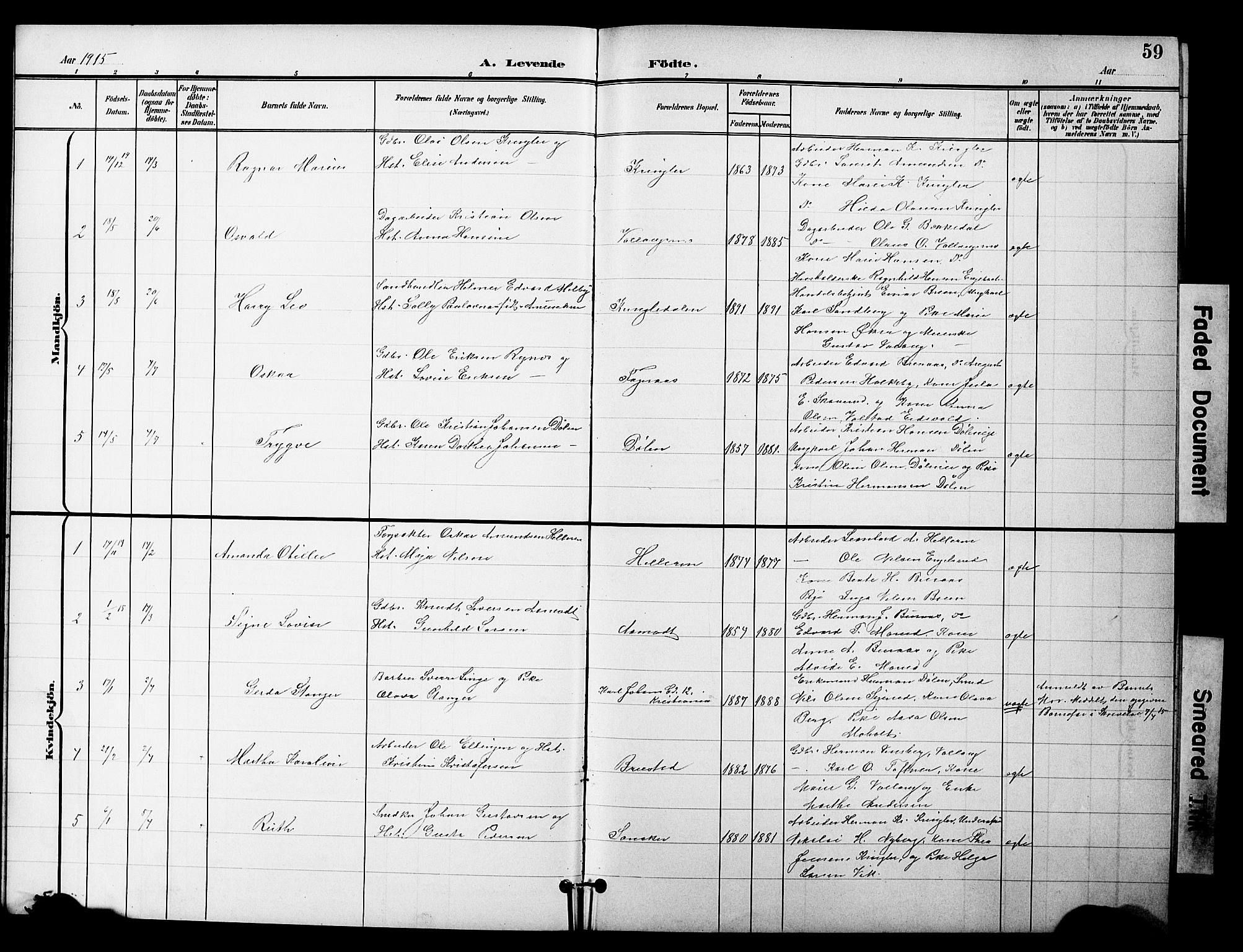 Nannestad prestekontor Kirkebøker, SAO/A-10414a/G/Gc/L0001: Parish register (copy) no. III 1, 1901-1916, p. 59