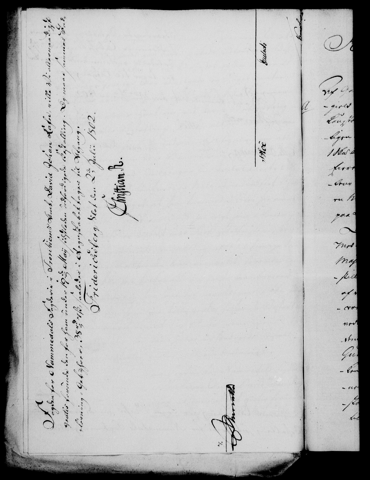 Rentekammeret, Kammerkanselliet, RA/EA-3111/G/Gf/Gfa/L0084: Norsk relasjons- og resolusjonsprotokoll (merket RK 52.84), 1802, p. 442