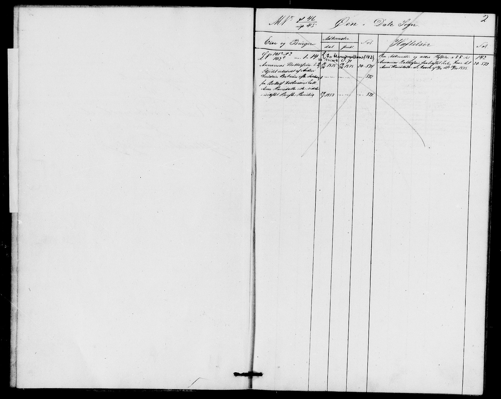 Sunnfjord tingrett, SAB/A-3201/1/G/Ga/Gab/L0004: Mortgage register no. II.A.b.4, 1875-1886, p. 2