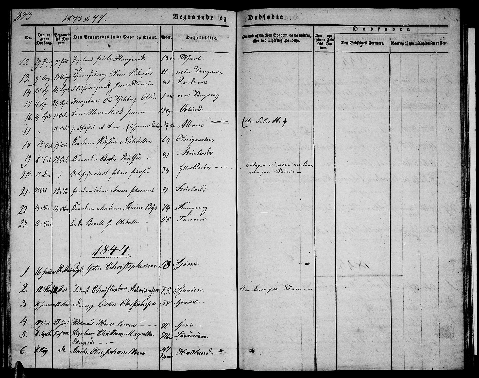 Ministerialprotokoller, klokkerbøker og fødselsregistre - Nordland, SAT/A-1459/839/L0572: Parish register (copy) no. 839C02, 1841-1873, p. 333
