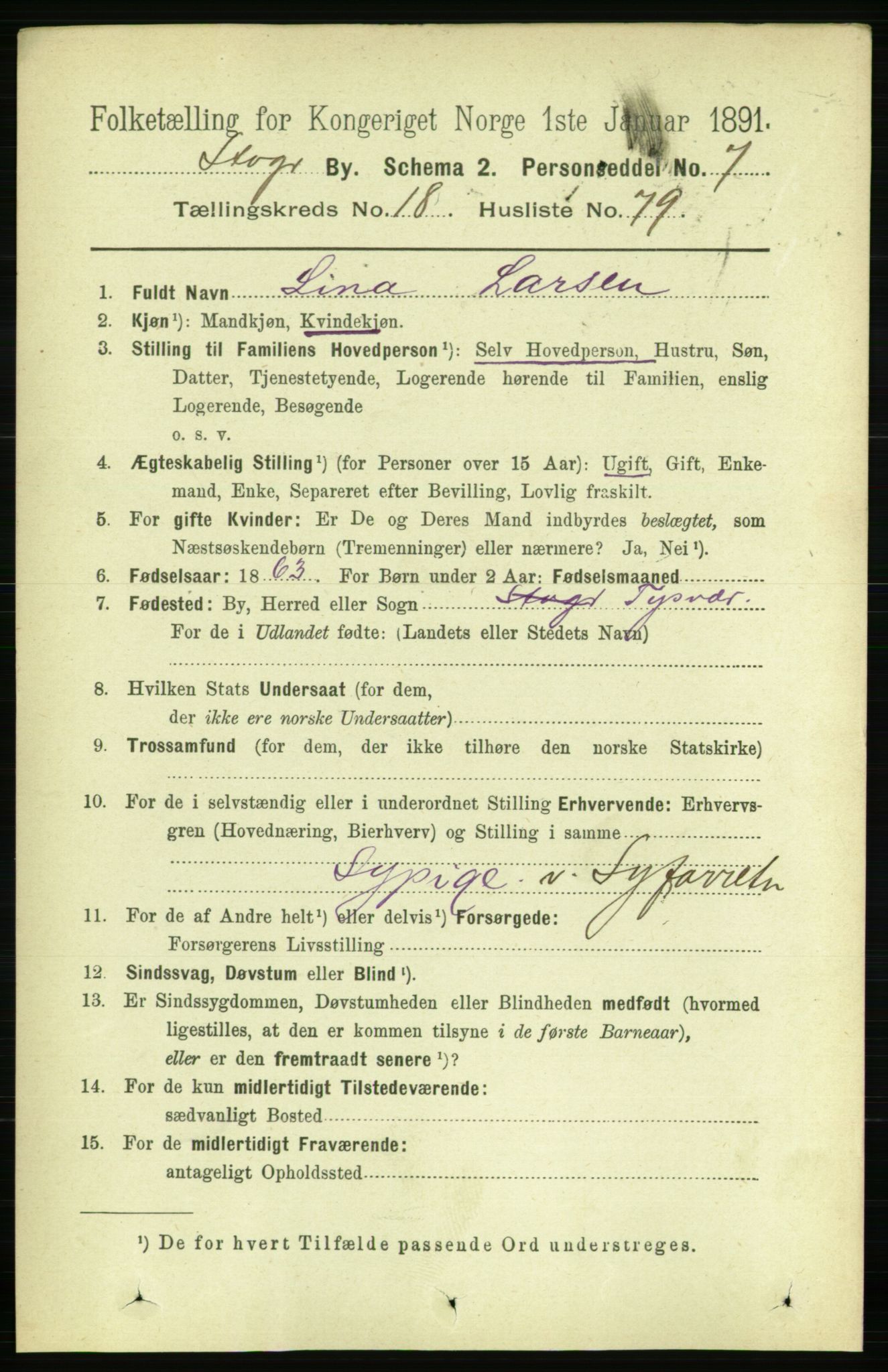 RA, 1891 census for 1103 Stavanger, 1891, p. 22373