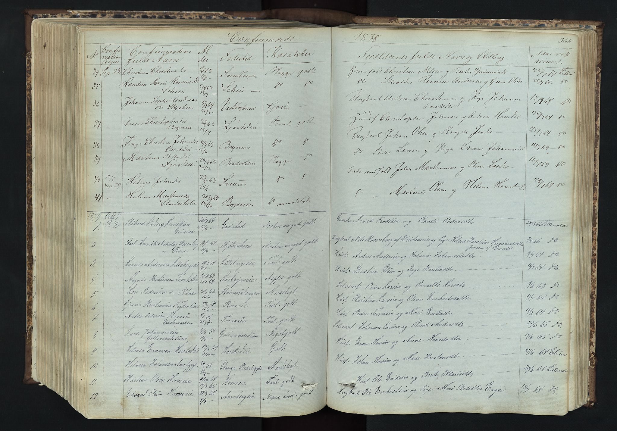 Romedal prestekontor, SAH/PREST-004/L/L0011: Parish register (copy) no. 11, 1867-1895, p. 366