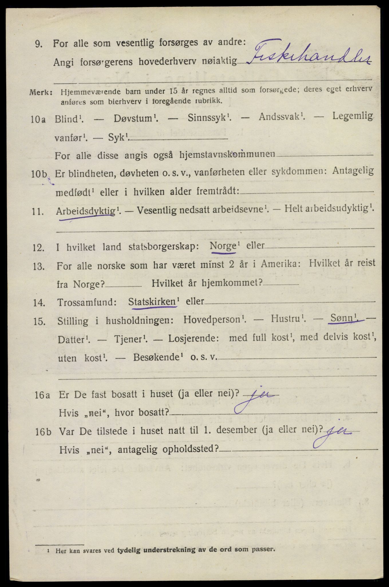 SAO, 1920 census for Mysen, 1920, p. 2668