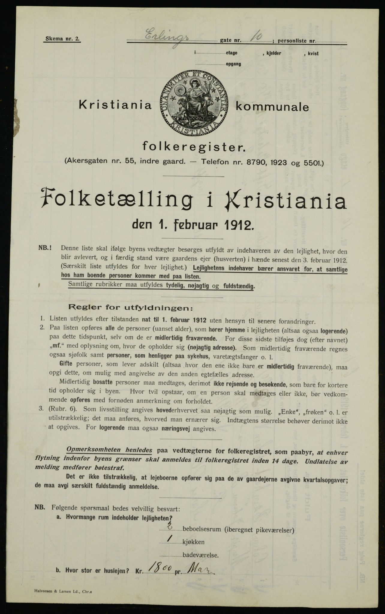 OBA, Municipal Census 1912 for Kristiania, 1912, p. 21959