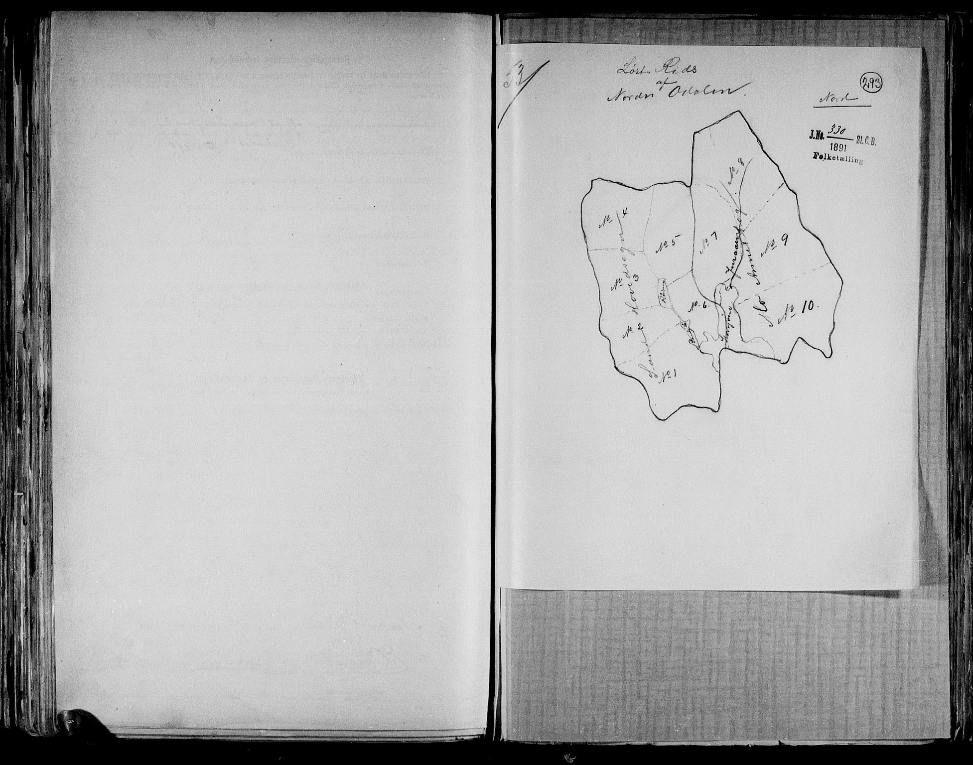 RA, 1891 census for 0418 Nord-Odal, 1891, p. 5