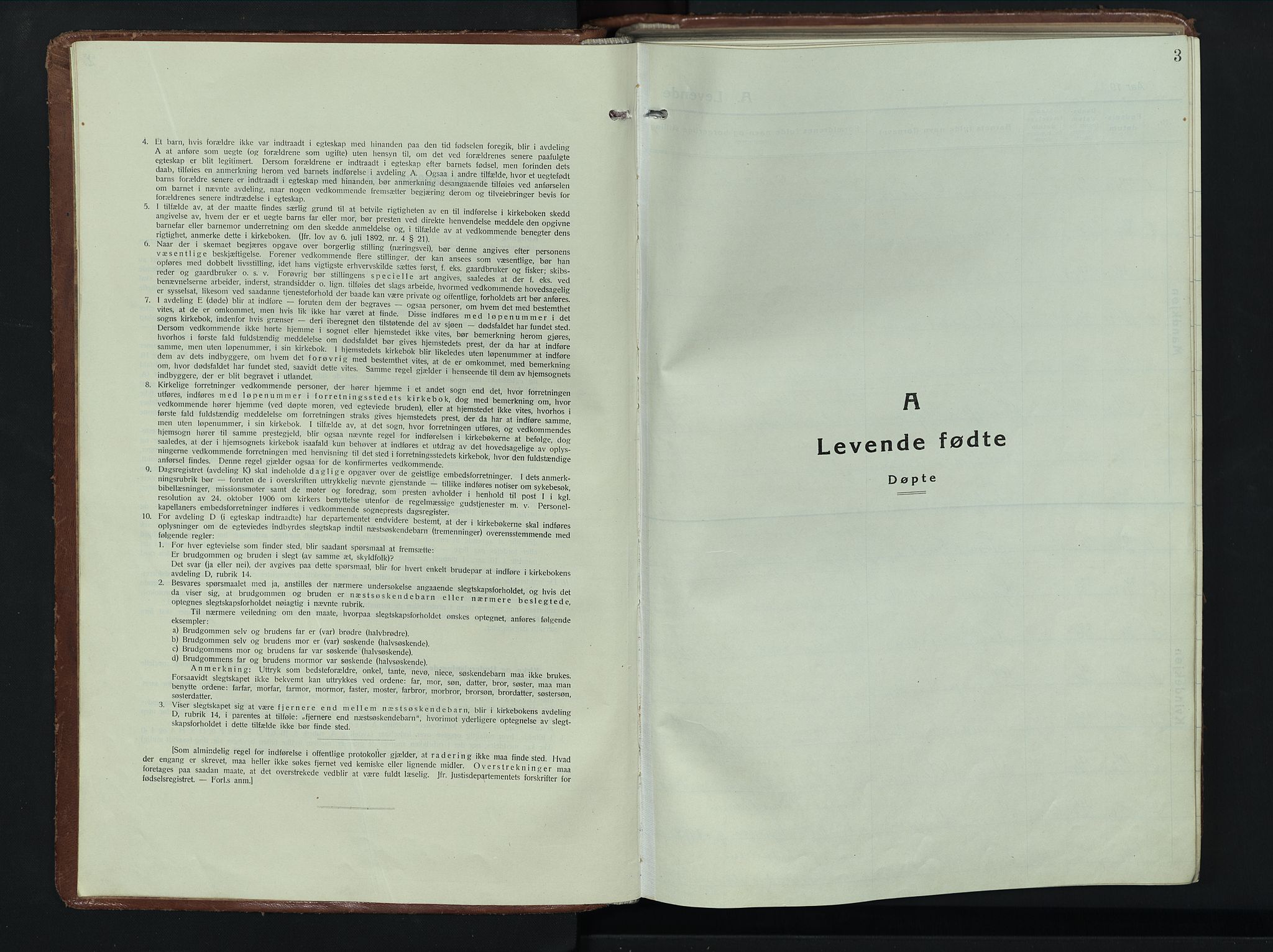 Romedal prestekontor, SAH/PREST-004/L/L0015: Parish register (copy) no. 15, 1923-1949, p. 3