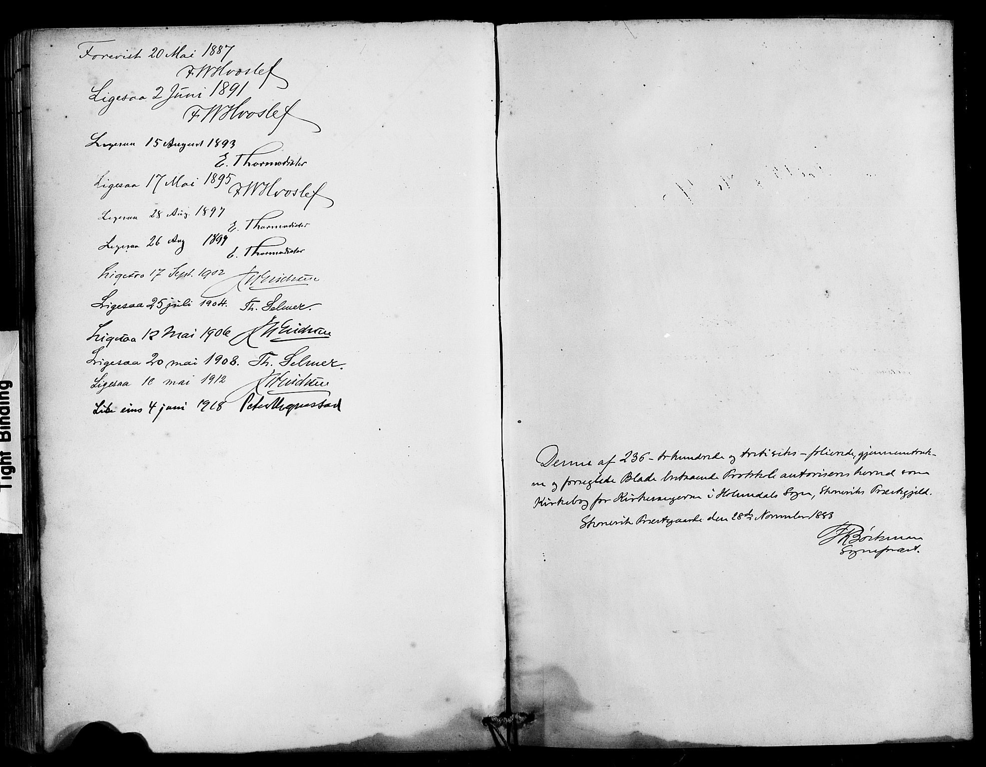Husnes Sokneprestembete, SAB/A-75901/H/Hab: Parish register (copy) no. B 2, 1884-1914