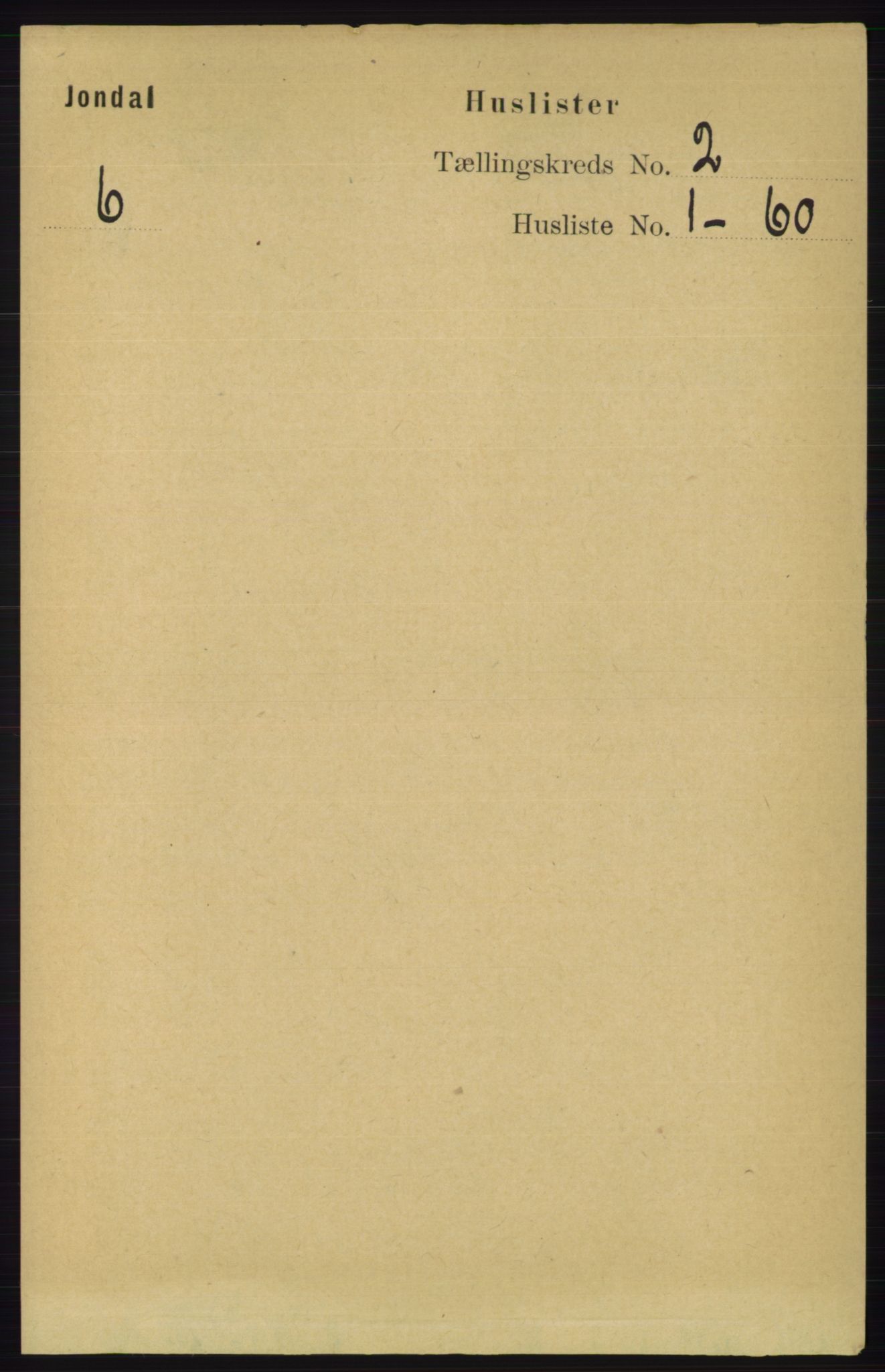 RA, 1891 census for 1227 Jondal, 1891, p. 776