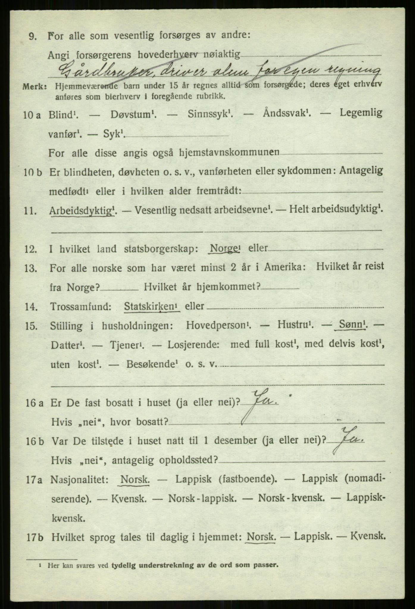 SATØ, 1920 census for Målselv, 1920, p. 6030