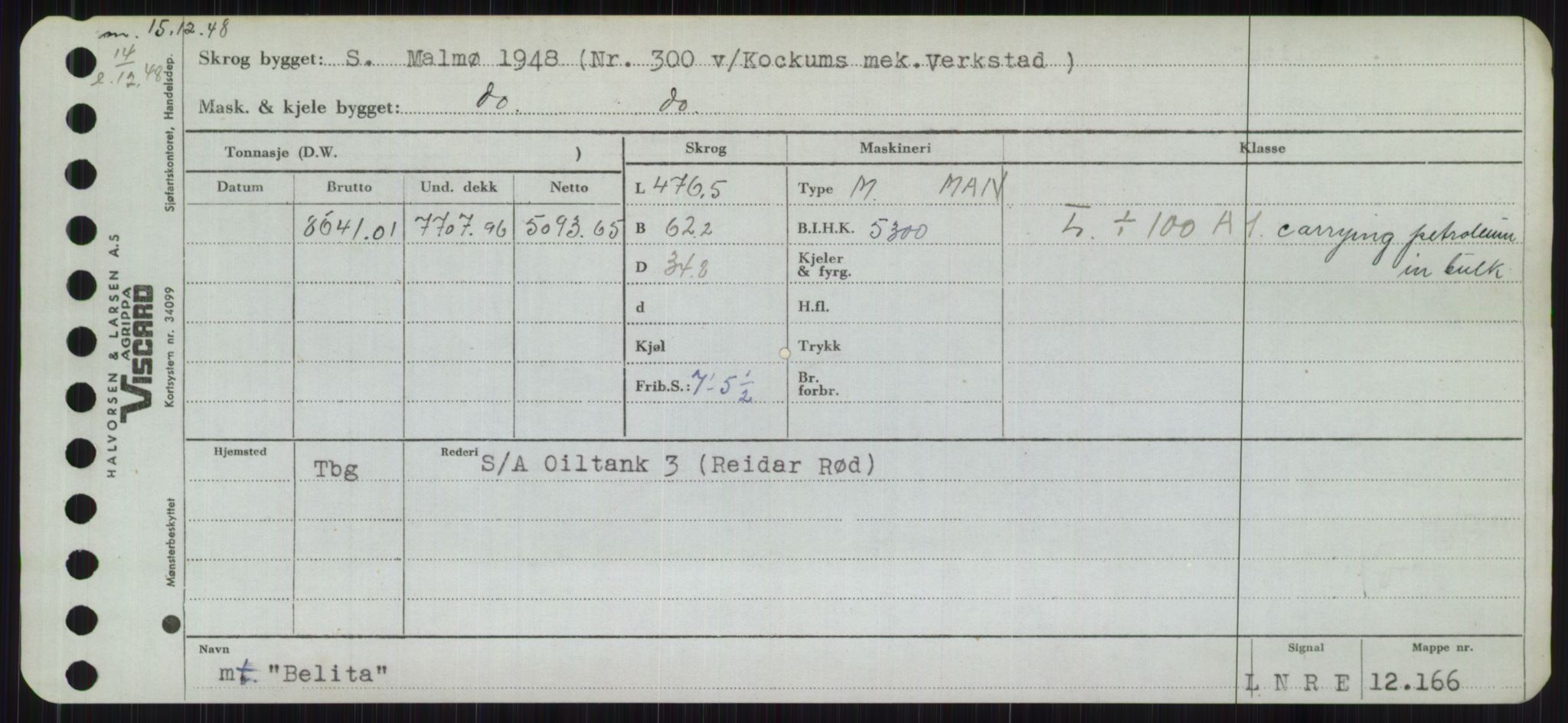 Sjøfartsdirektoratet med forløpere, Skipsmålingen, AV/RA-S-1627/H/Hb/L0001: Fartøy, A-D, p. 185