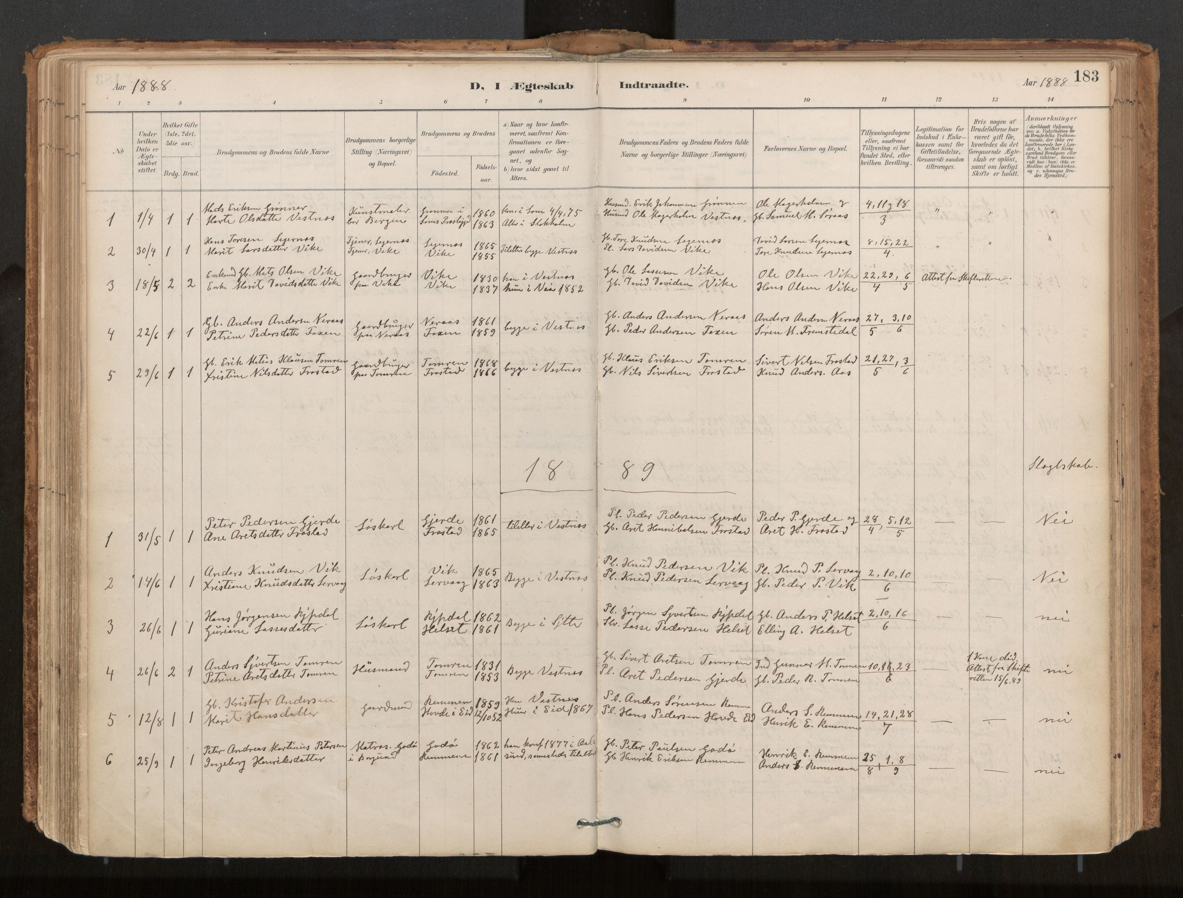 Ministerialprotokoller, klokkerbøker og fødselsregistre - Møre og Romsdal, AV/SAT-A-1454/539/L0531: Parish register (official) no. 539A04, 1887-1913, p. 183