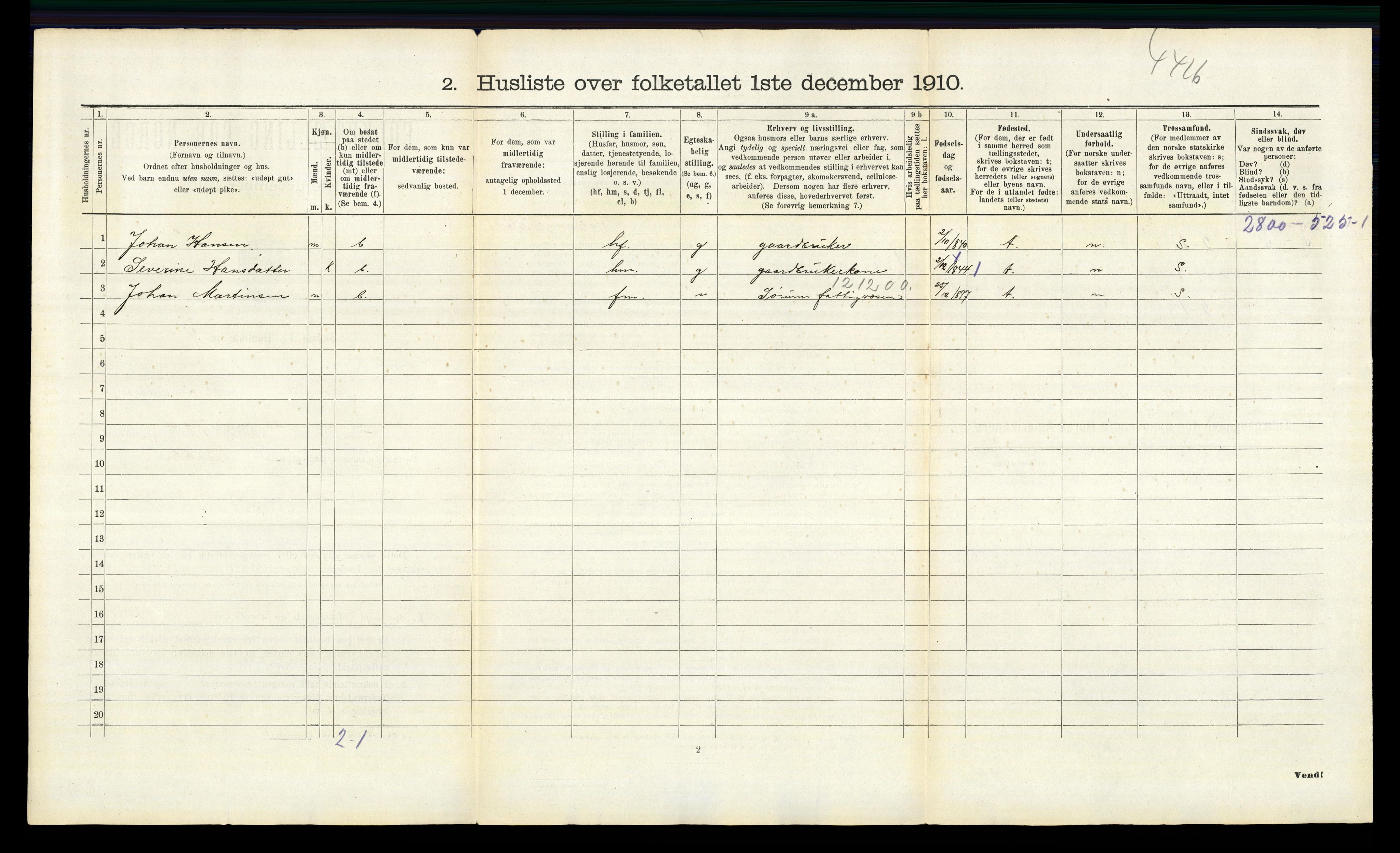 RA, 1910 census for Sørum, 1910, p. 546