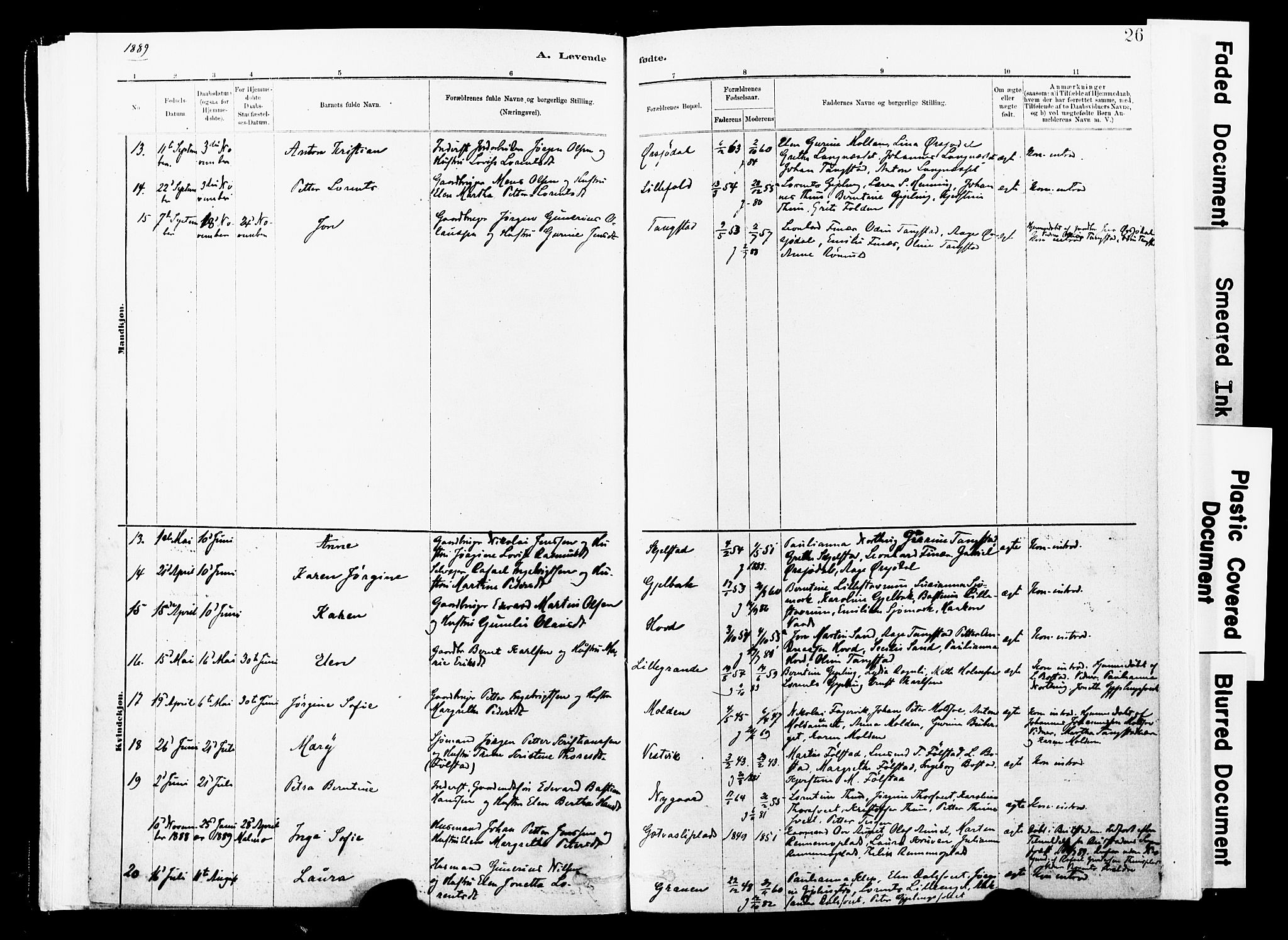 Ministerialprotokoller, klokkerbøker og fødselsregistre - Nord-Trøndelag, AV/SAT-A-1458/744/L0420: Parish register (official) no. 744A04, 1882-1904, p. 26